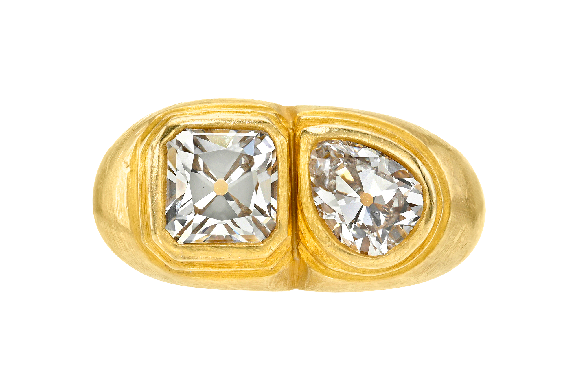 DOUBLE ANTIQUE DIAMOND ZIGGURAT RING – DARIUS