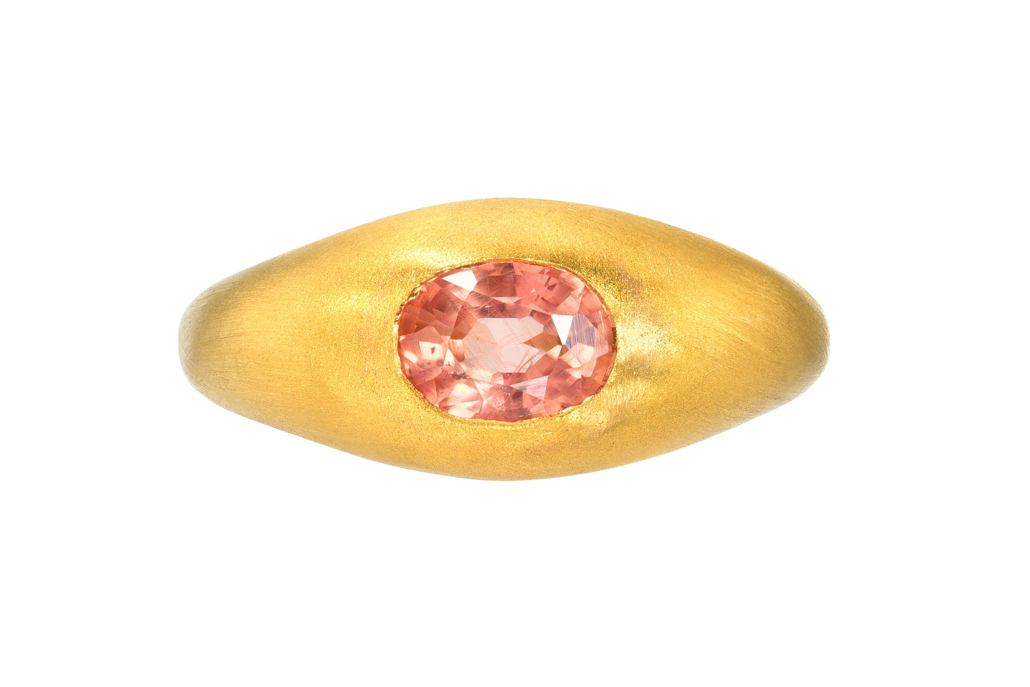 Darius Jewels Darya Khonsary padparadscha gem signet ring sapphire
