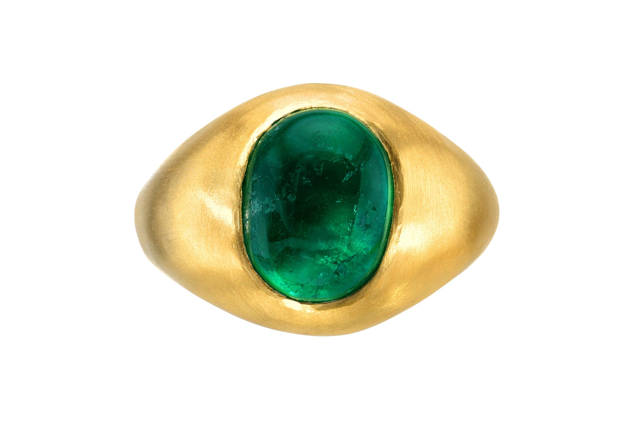 DARIUS JEWELS ONE OF A KIND CABOCHON EMERALD RING