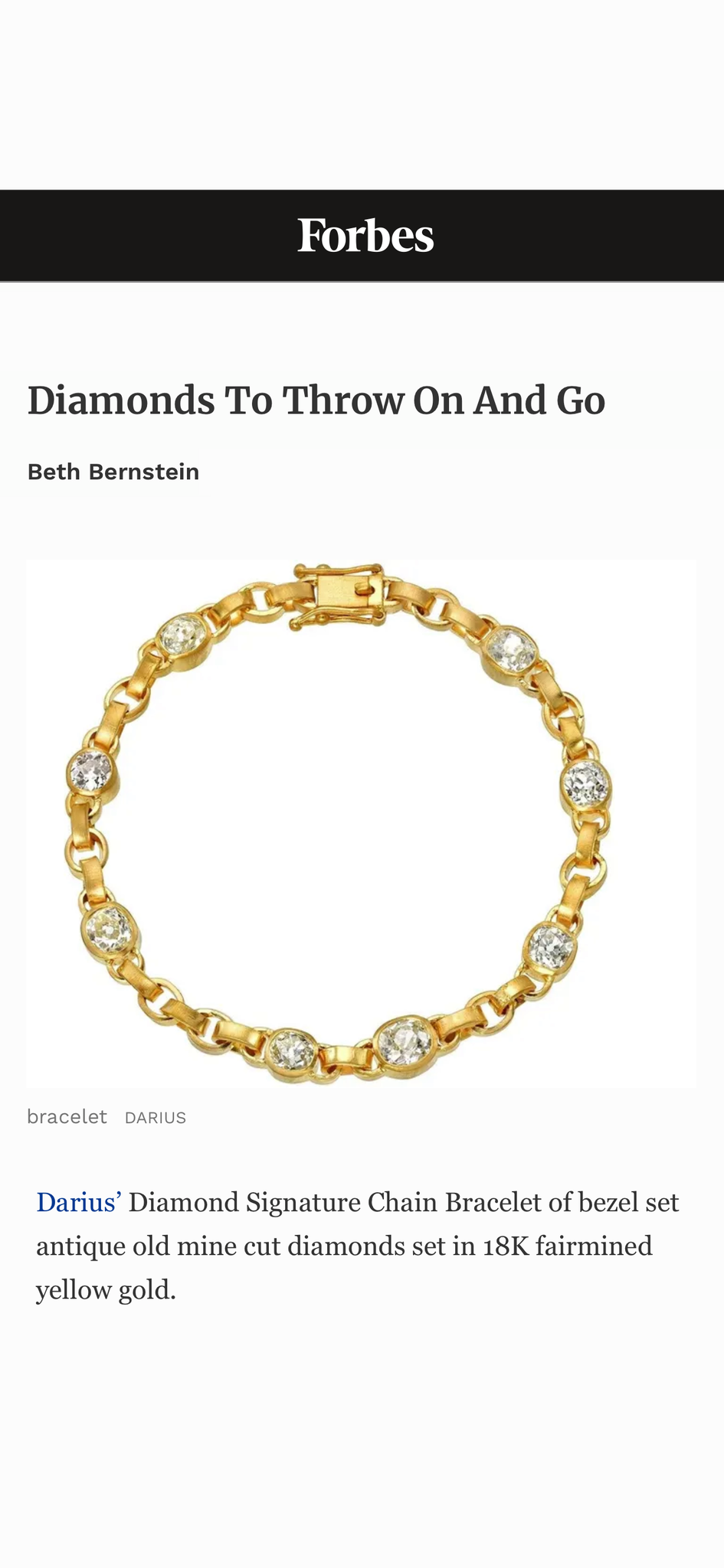 Darius Jewels Darya Khonsary jewelry Beth Bernstein Forbes best jewelry 2023