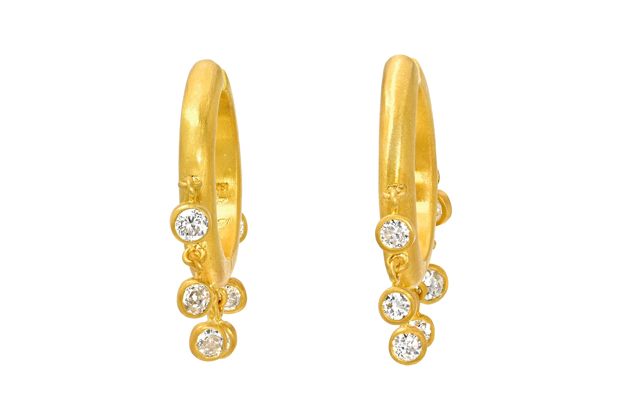 16MM DIAMOND VEIL SIGNATURE HOOPS