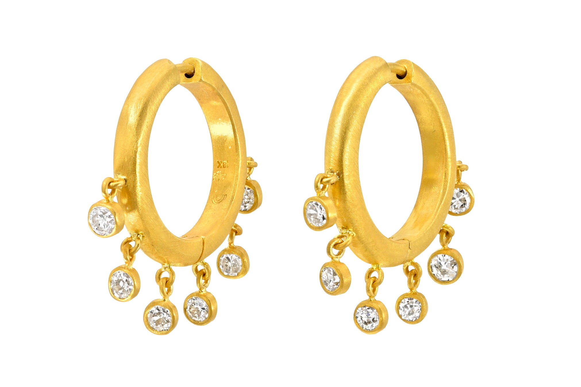16MM DIAMOND VEIL SIGNATURE HOOPS