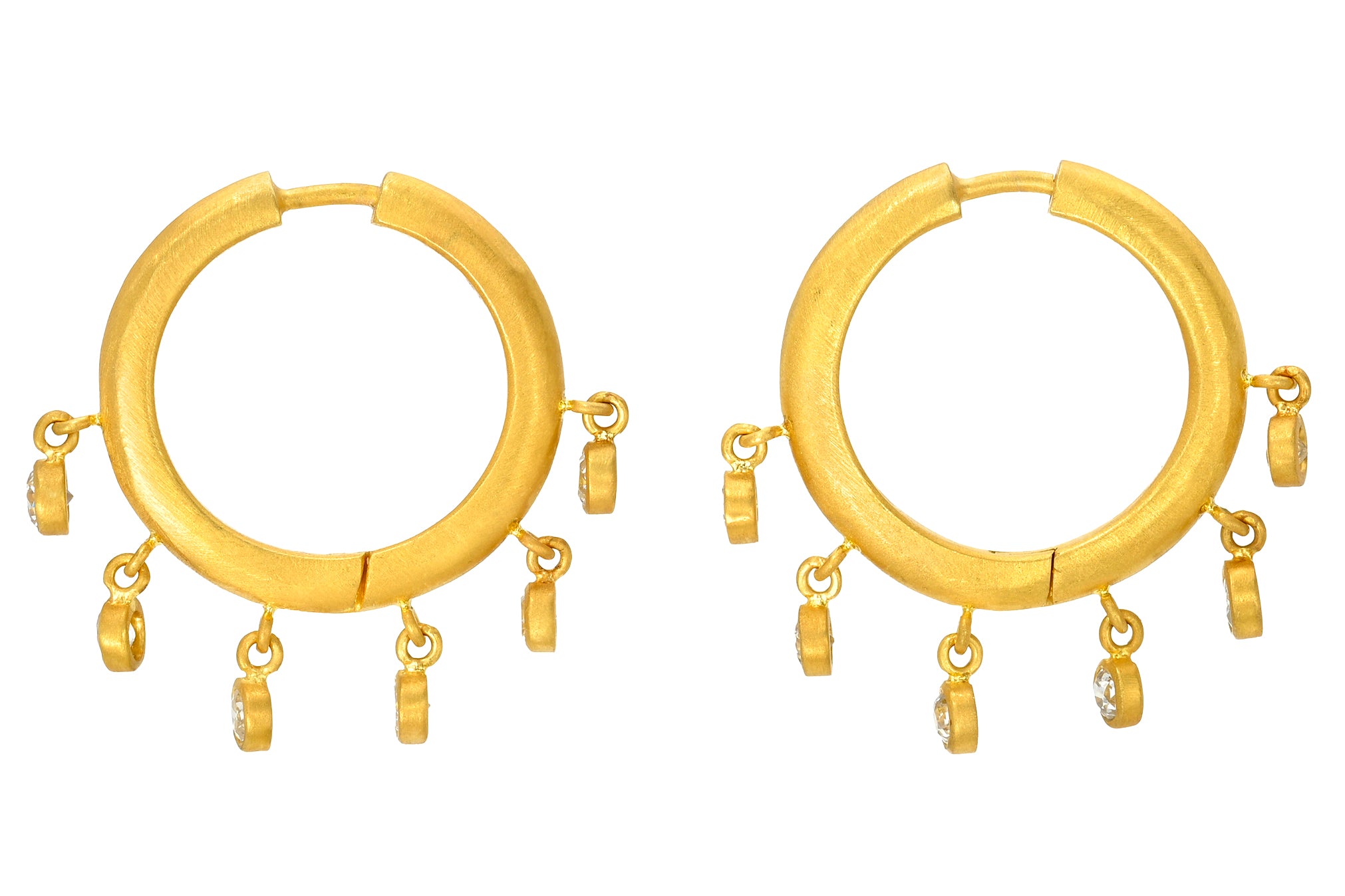 16MM DIAMOND VEIL SIGNATURE HOOPS