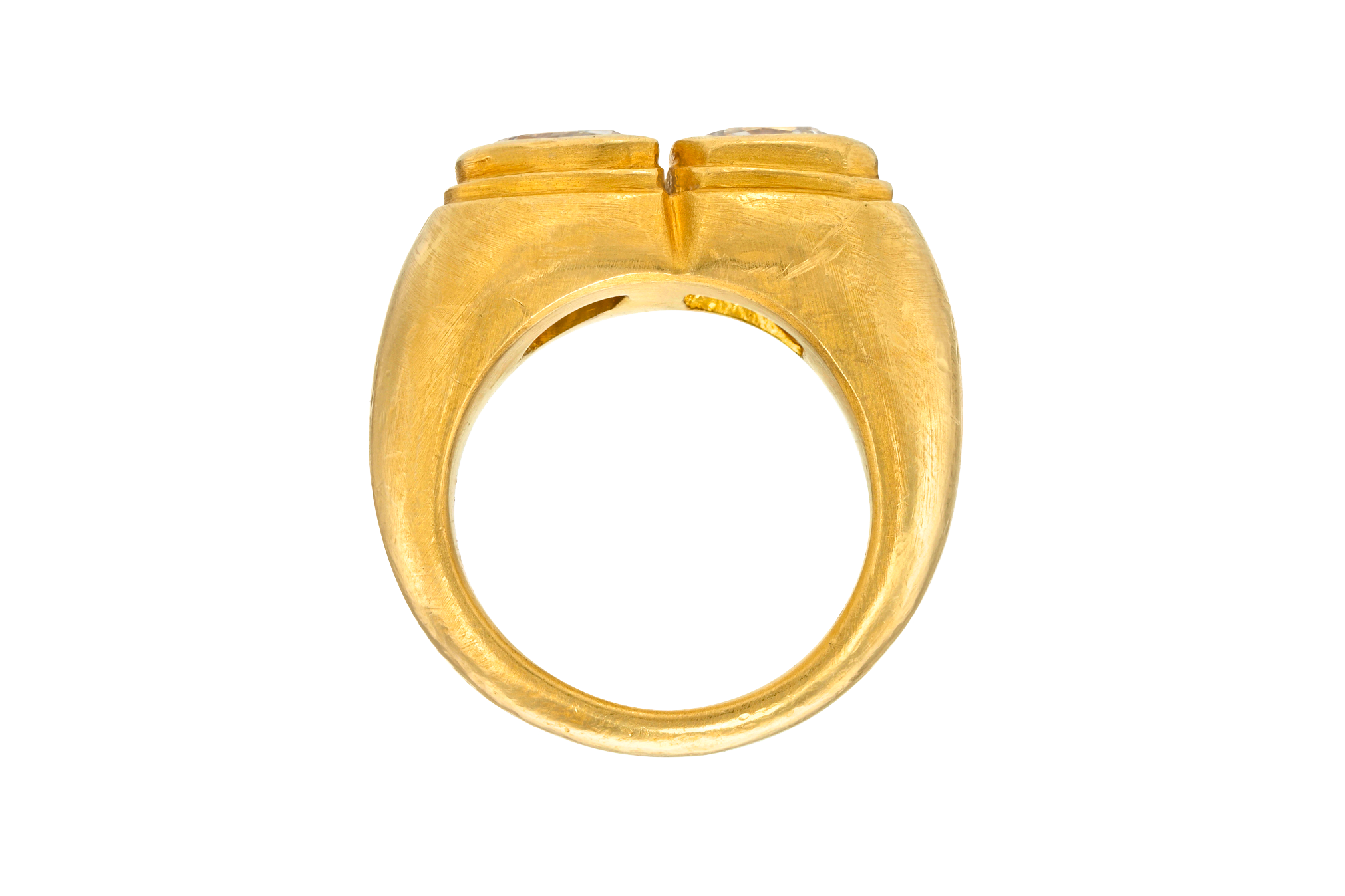 DOUBLE ANTIQUE DIAMOND ZIGGURAT RING – DARIUS