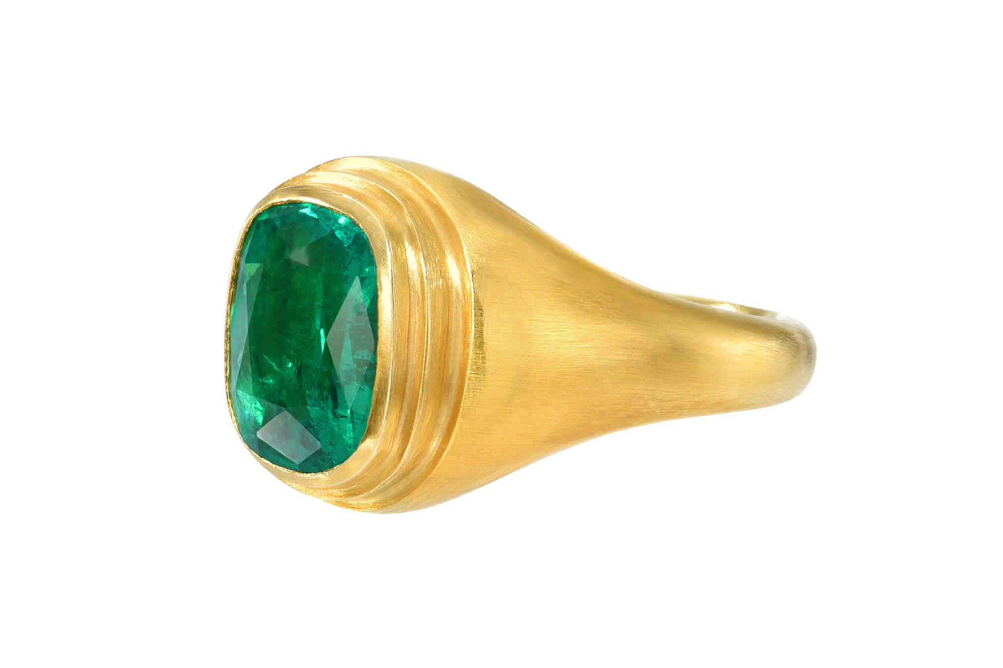 アクセサリー Ziggurat Solid Ring EMERALD ZIGGURAT RING – DARIUS