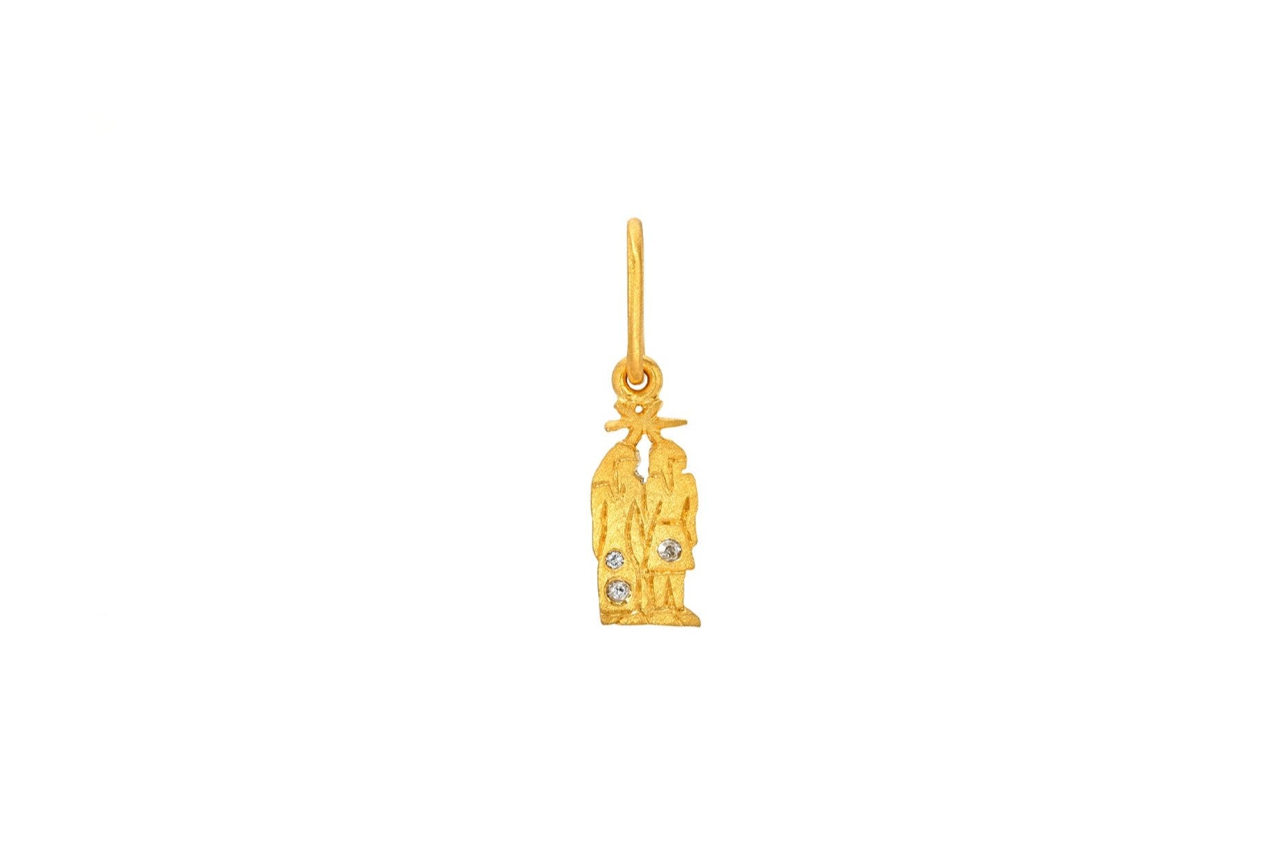 MINI DENDERA DIAMOND ZODIAC GEMINI CHARM