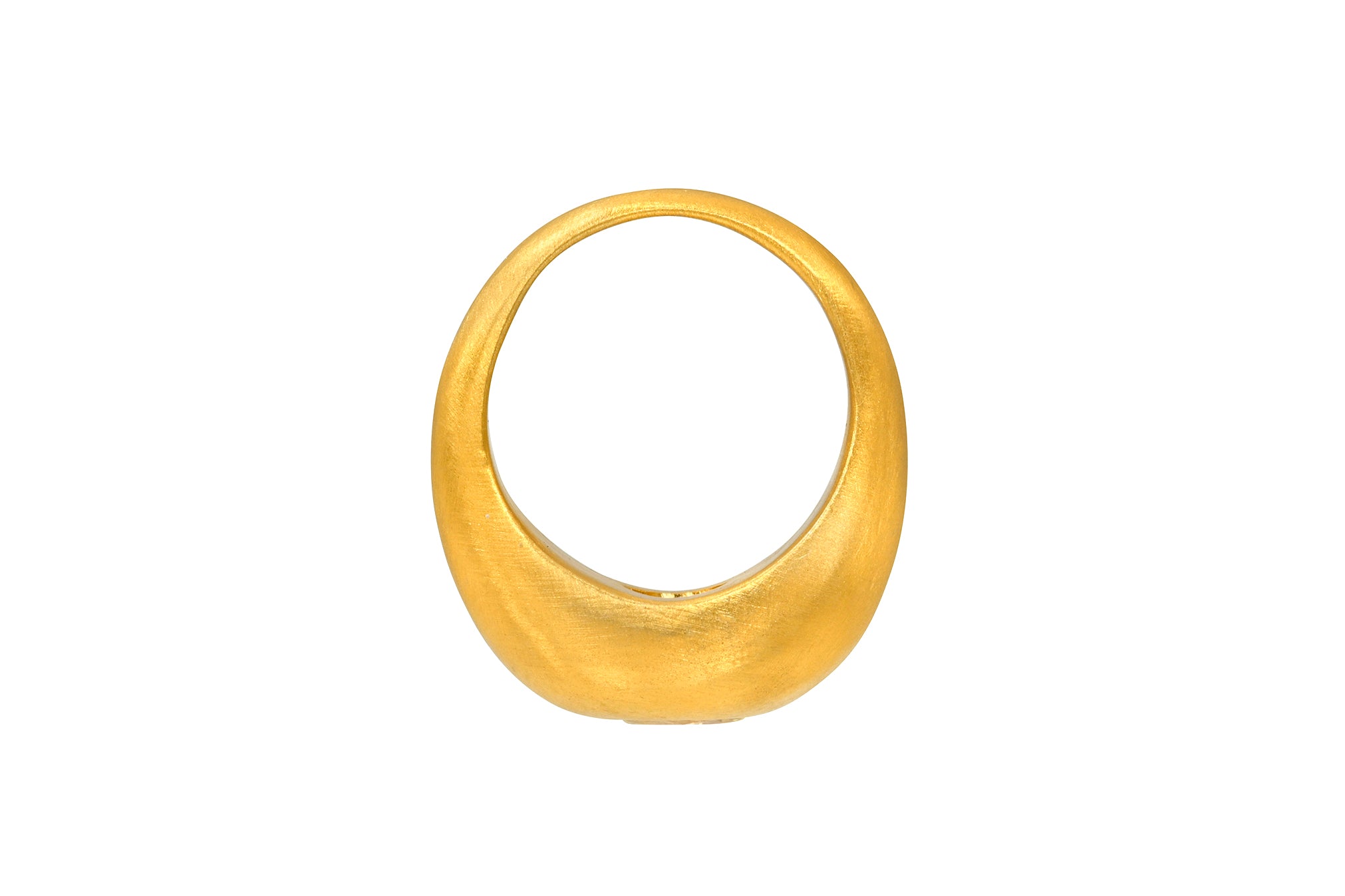 MARQUISE FANCY YELLOW DIAMOND GEM SIGNET RING