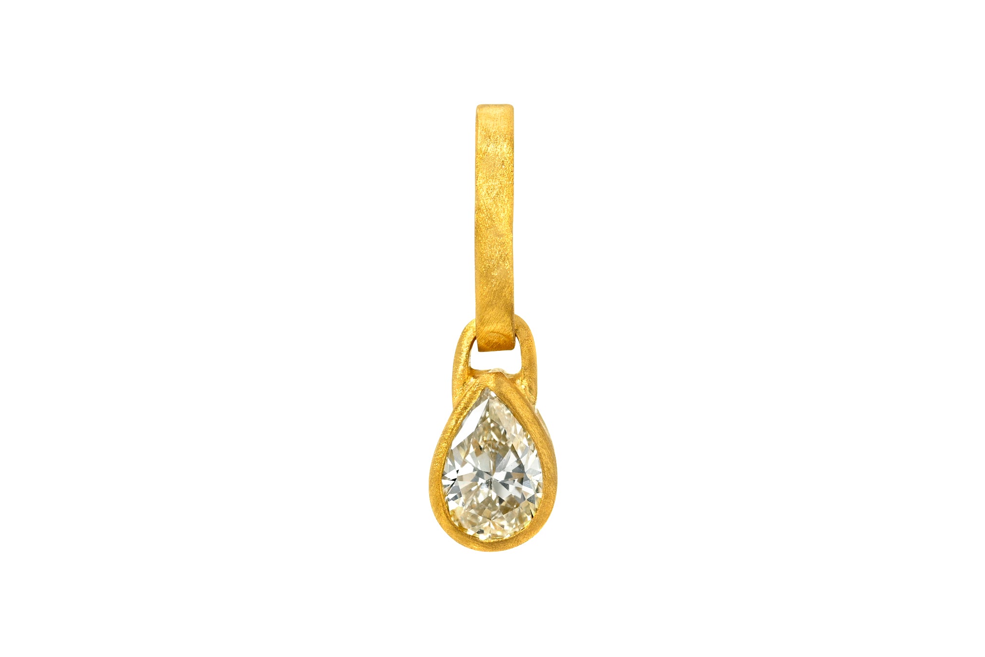 ANTIQUE PEAR DIAMOND PENDANT