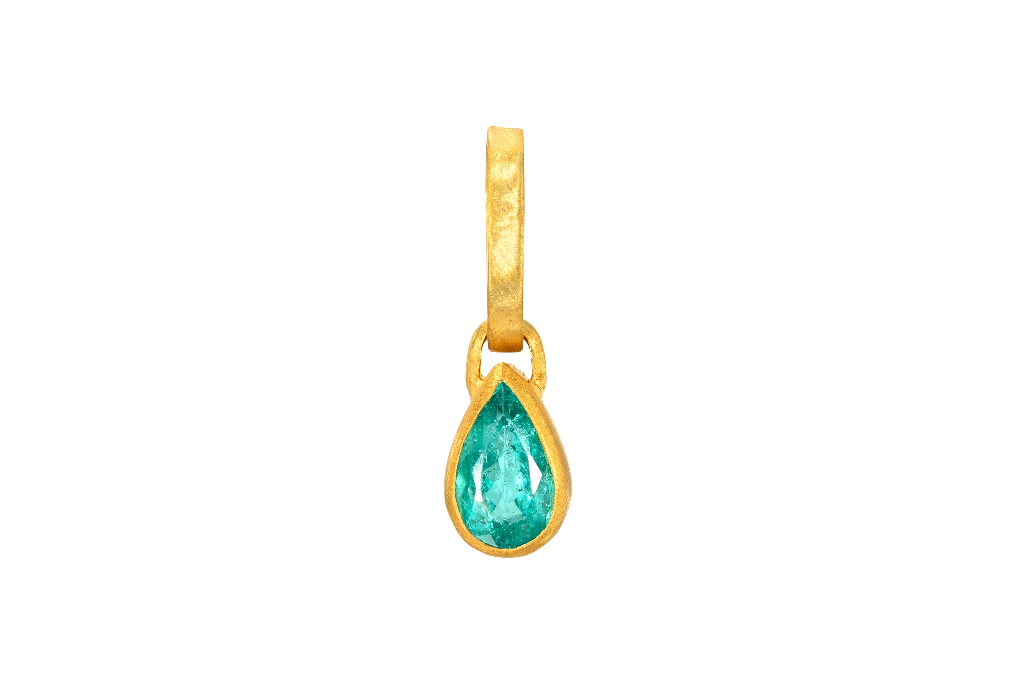 ONE OF A KIND PEAR PARAIBA TOURMALINE PENDANT