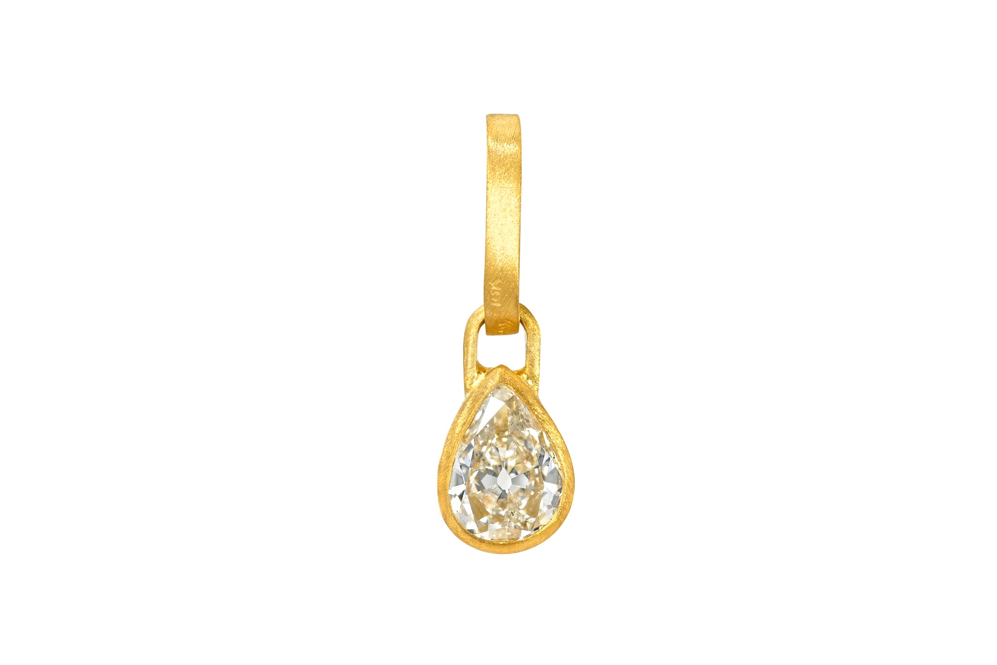 ANTIQUE PEAR DIAMOND PENDANT