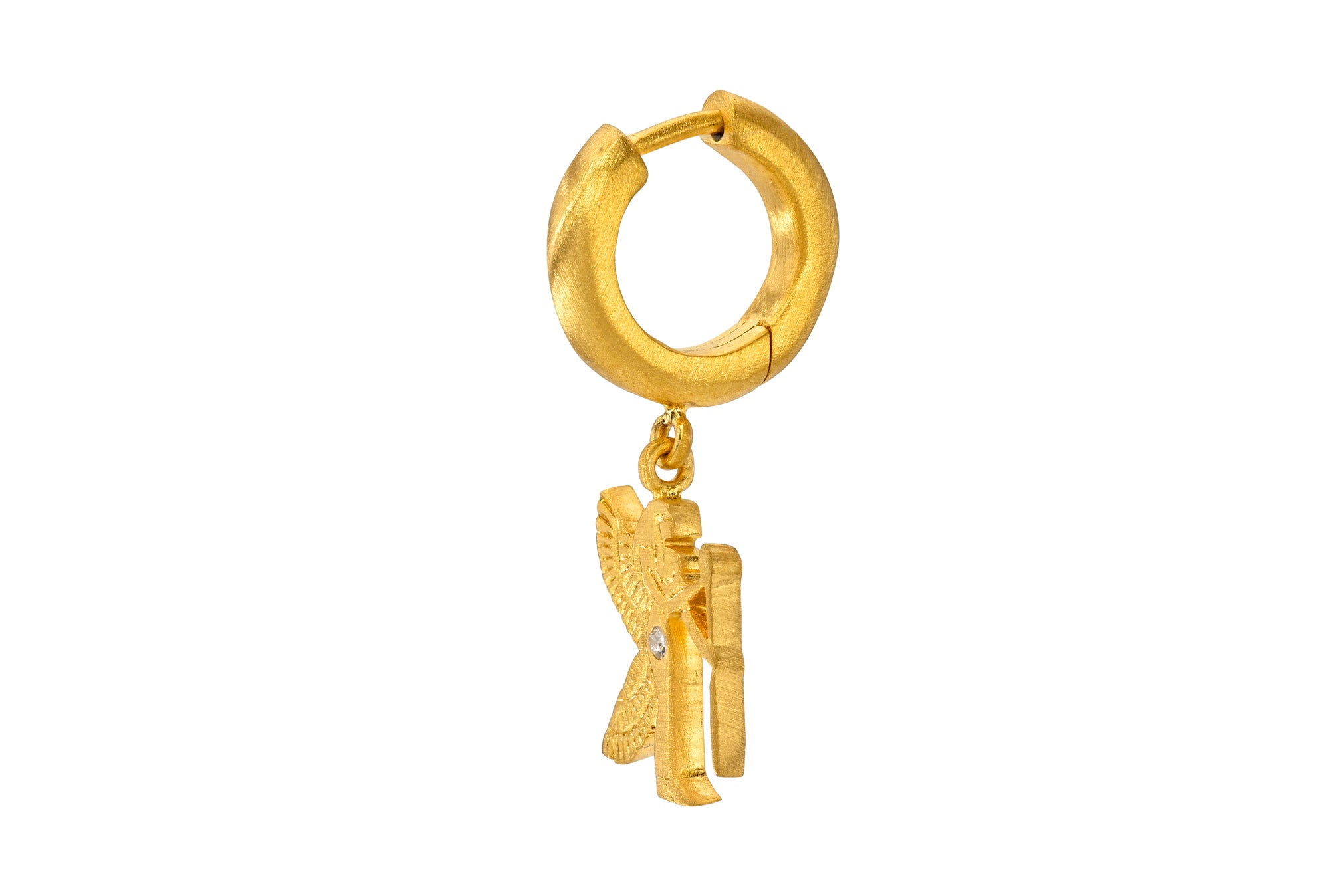 MINI DENDERA ZODIAC CHARM 8MM SIGNATURE HOOP