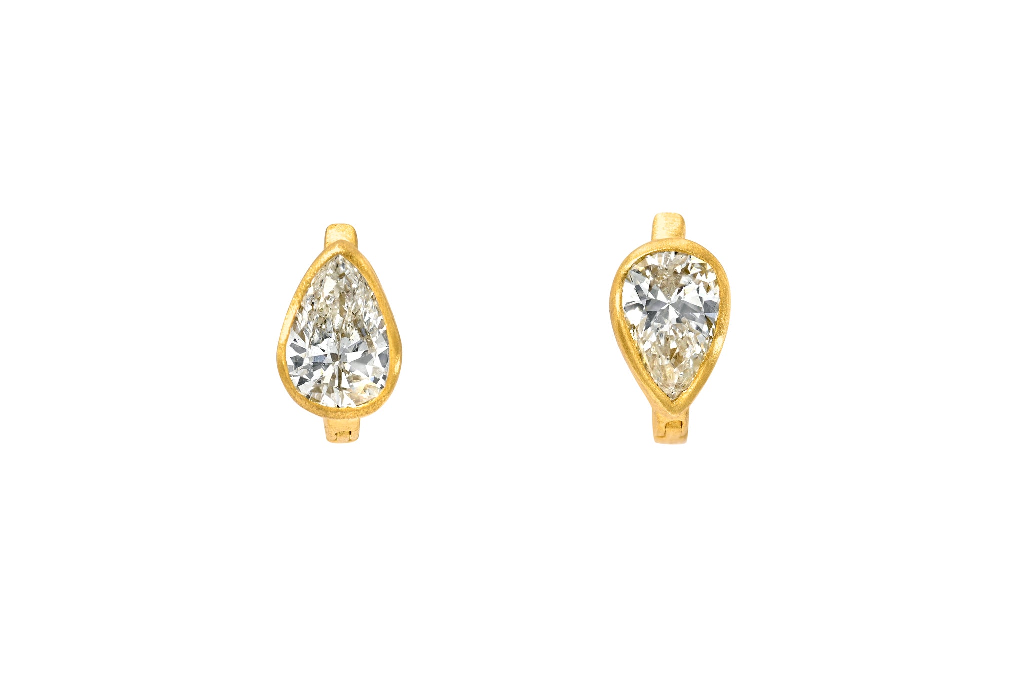 6.5MM PEAR DIAMOND FAIRY HOOPS