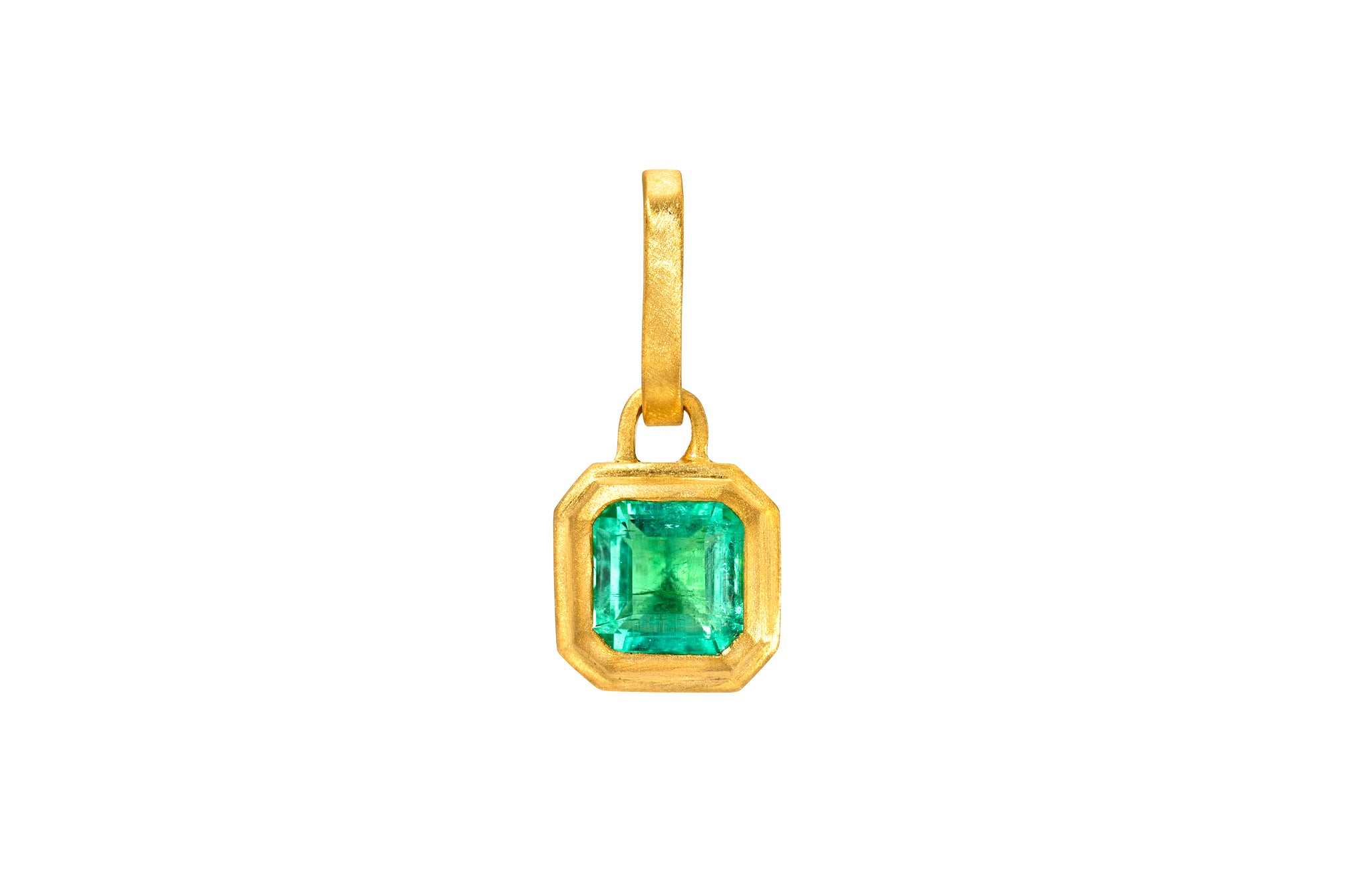 MINT EMERALD ZIGGURAT PENDANT