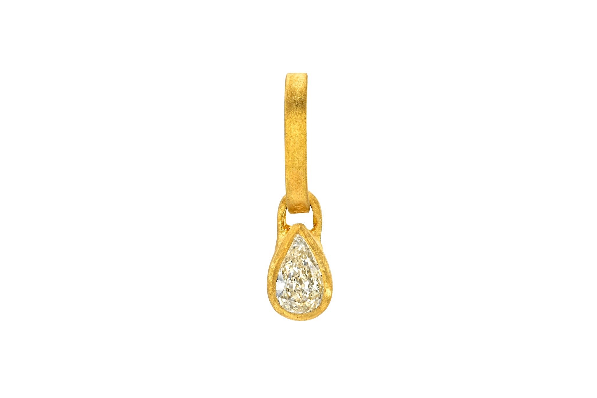 ANTIQUE PEAR DIAMOND PENDANT