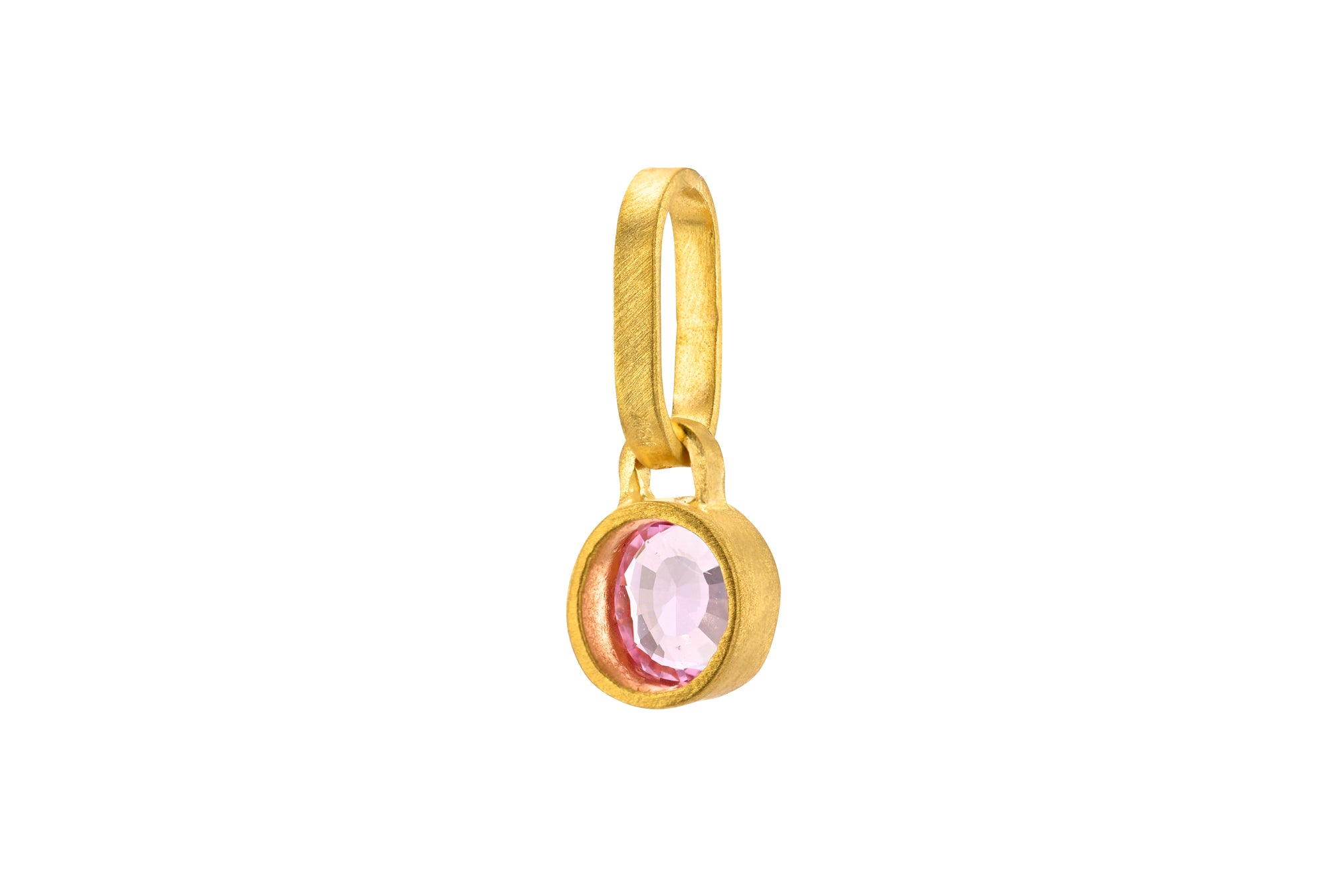 ONE OF A KIND OVAL PADPARADSCHA SAPPHIRE PENDANT