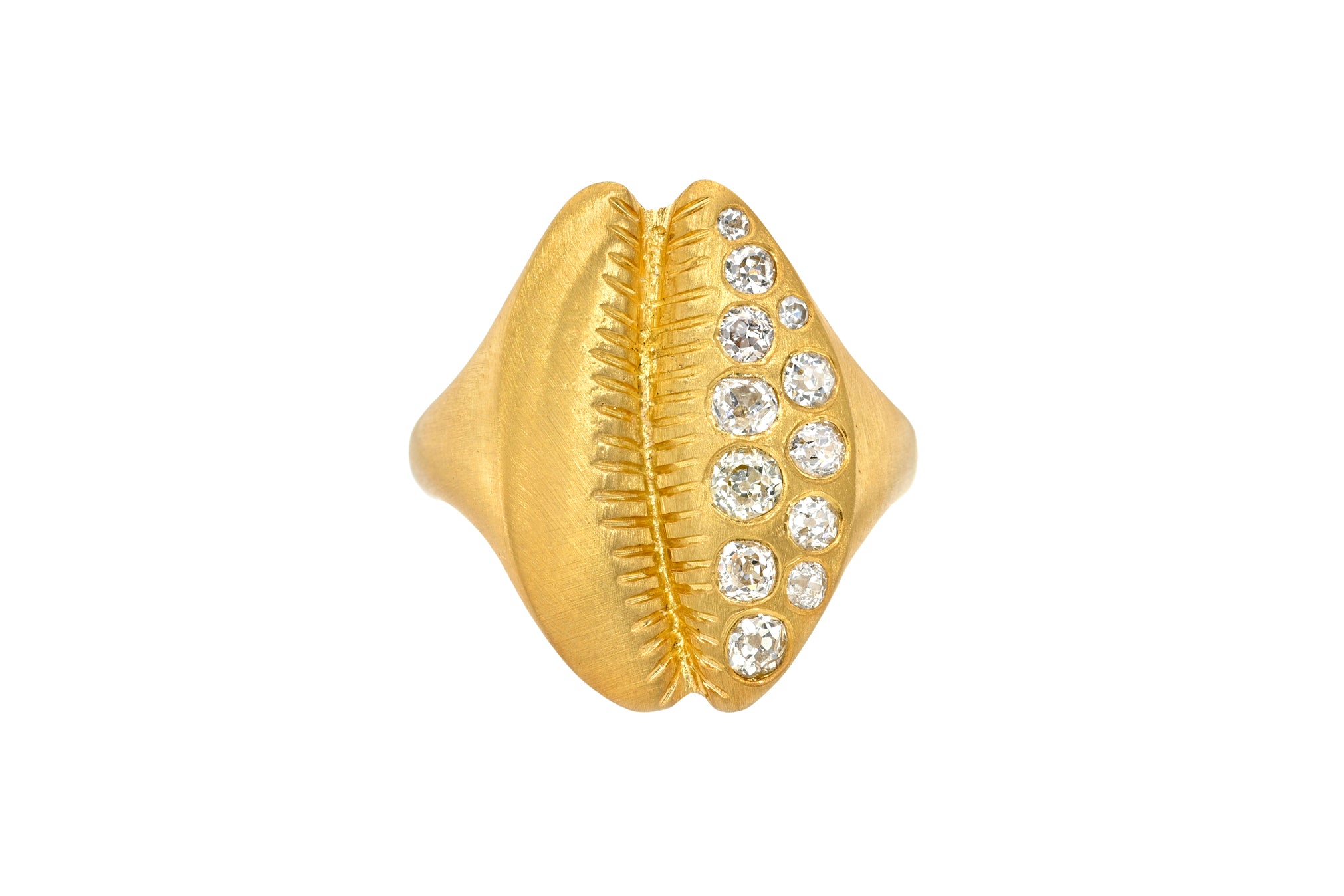 DIAMOND HASANLU COWRIE SHELL RING