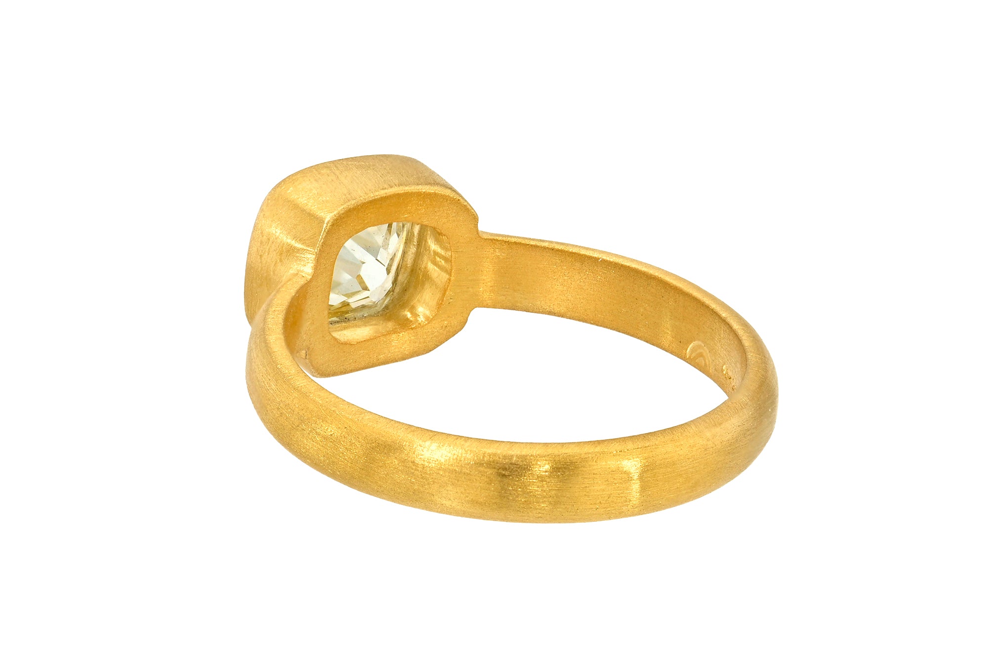 ONE OF A KIND OLD MINE CUT DIAMOND GEM SIGNATURE BAND