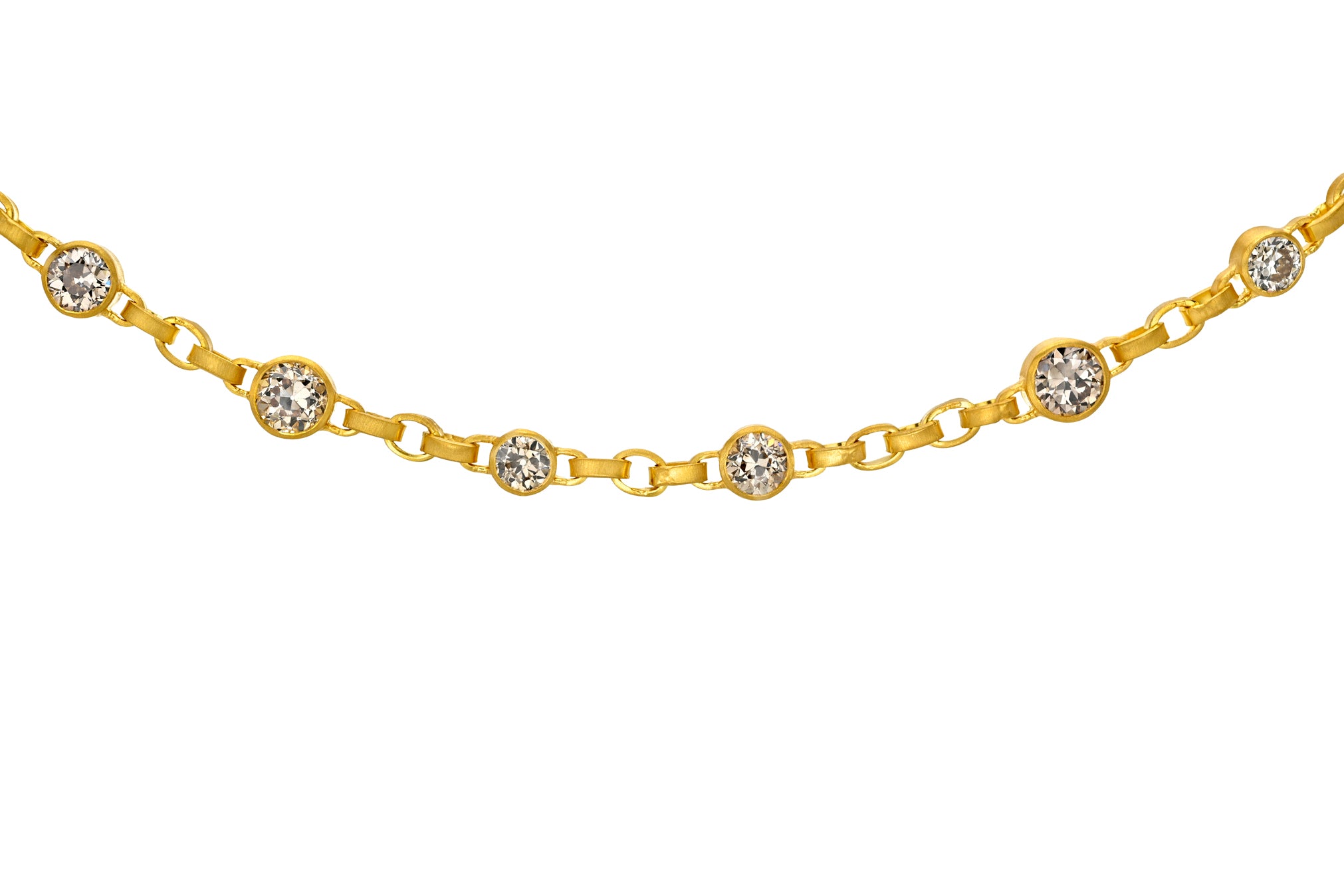 ONE OF A KIND CHAMPAGNE DIAMOND SIGNATURE CHAIN