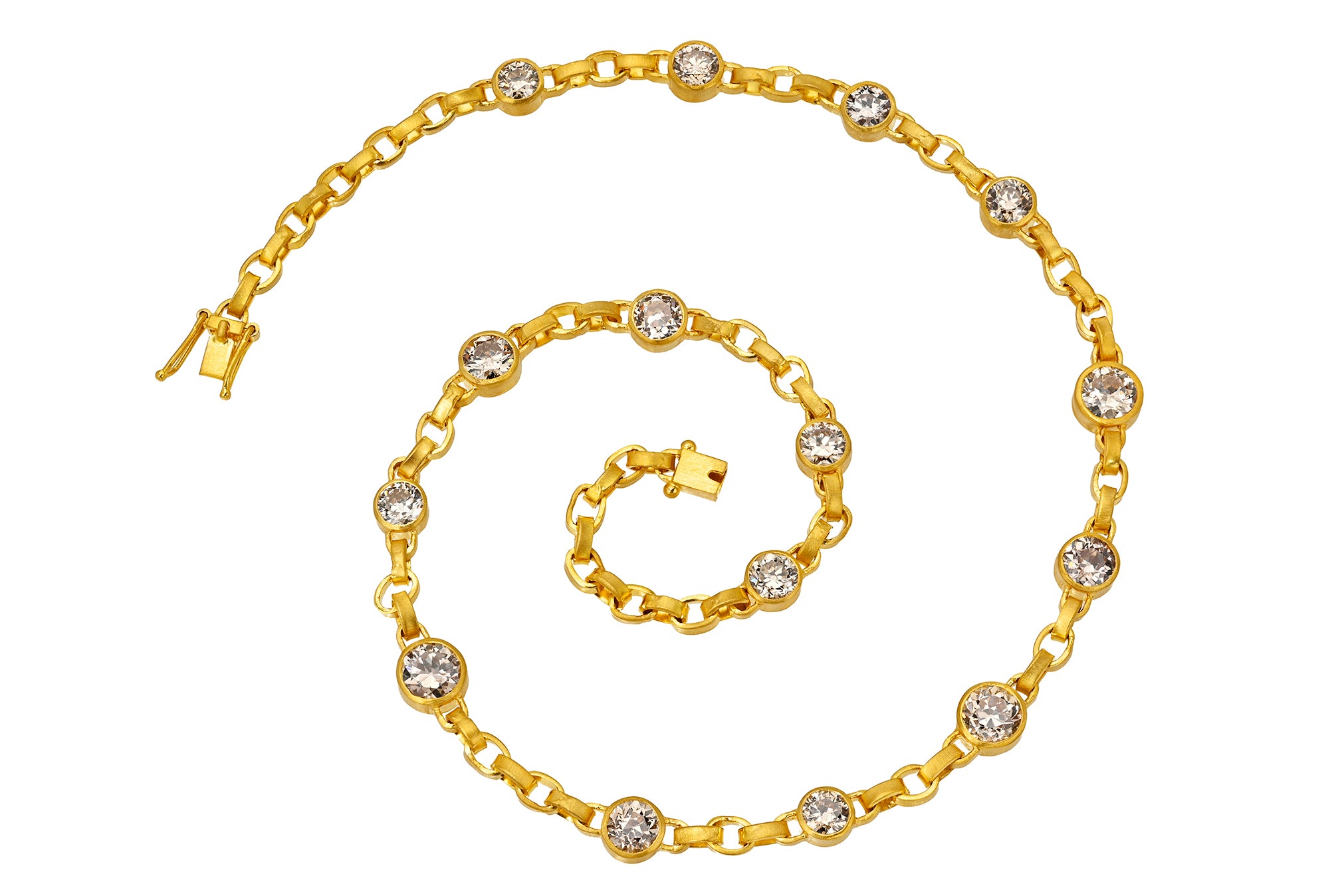 ONE OF A KIND CHAMPAGNE DIAMOND SIGNATURE CHAIN