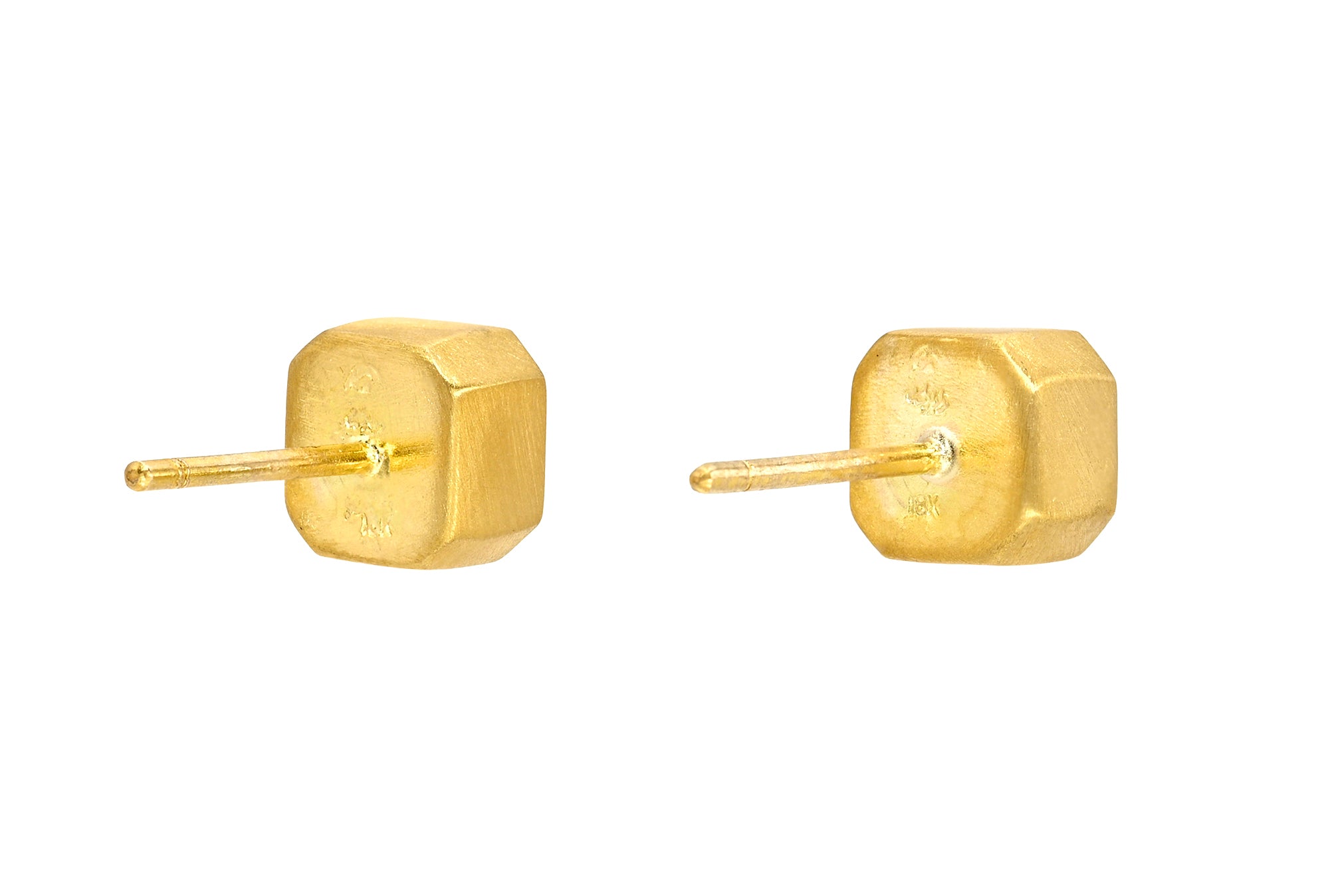 ONE OF A KIND EMERALD STUDS