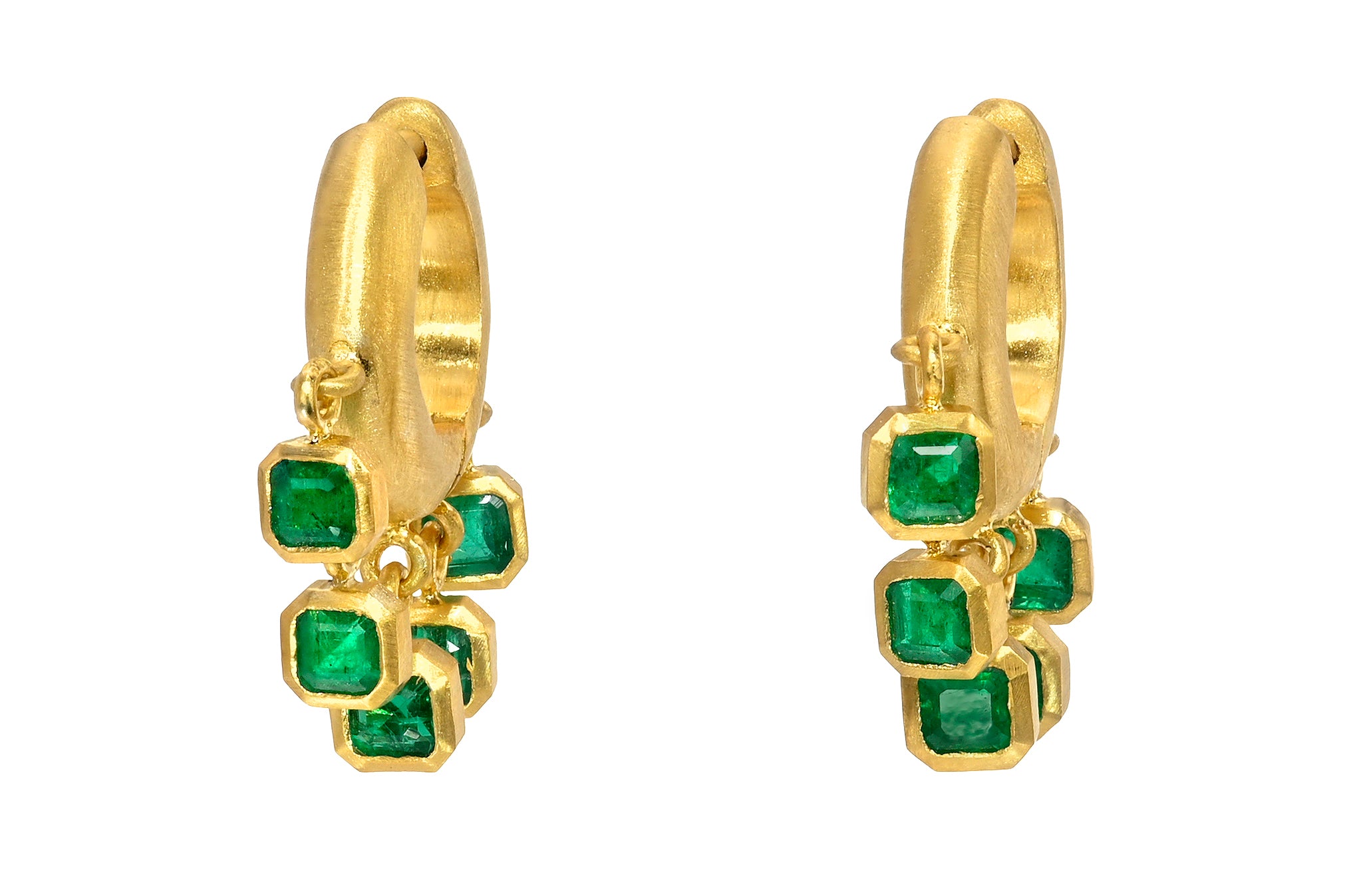 8MM EMERALD VEIL SIGNATURE HOOPS
