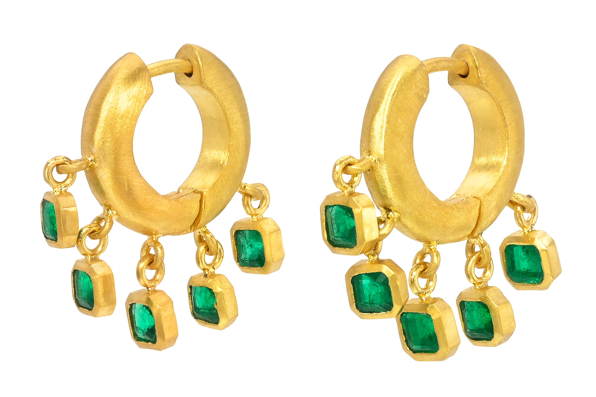 8MM EMERALD VEIL SIGNATURE HOOPS