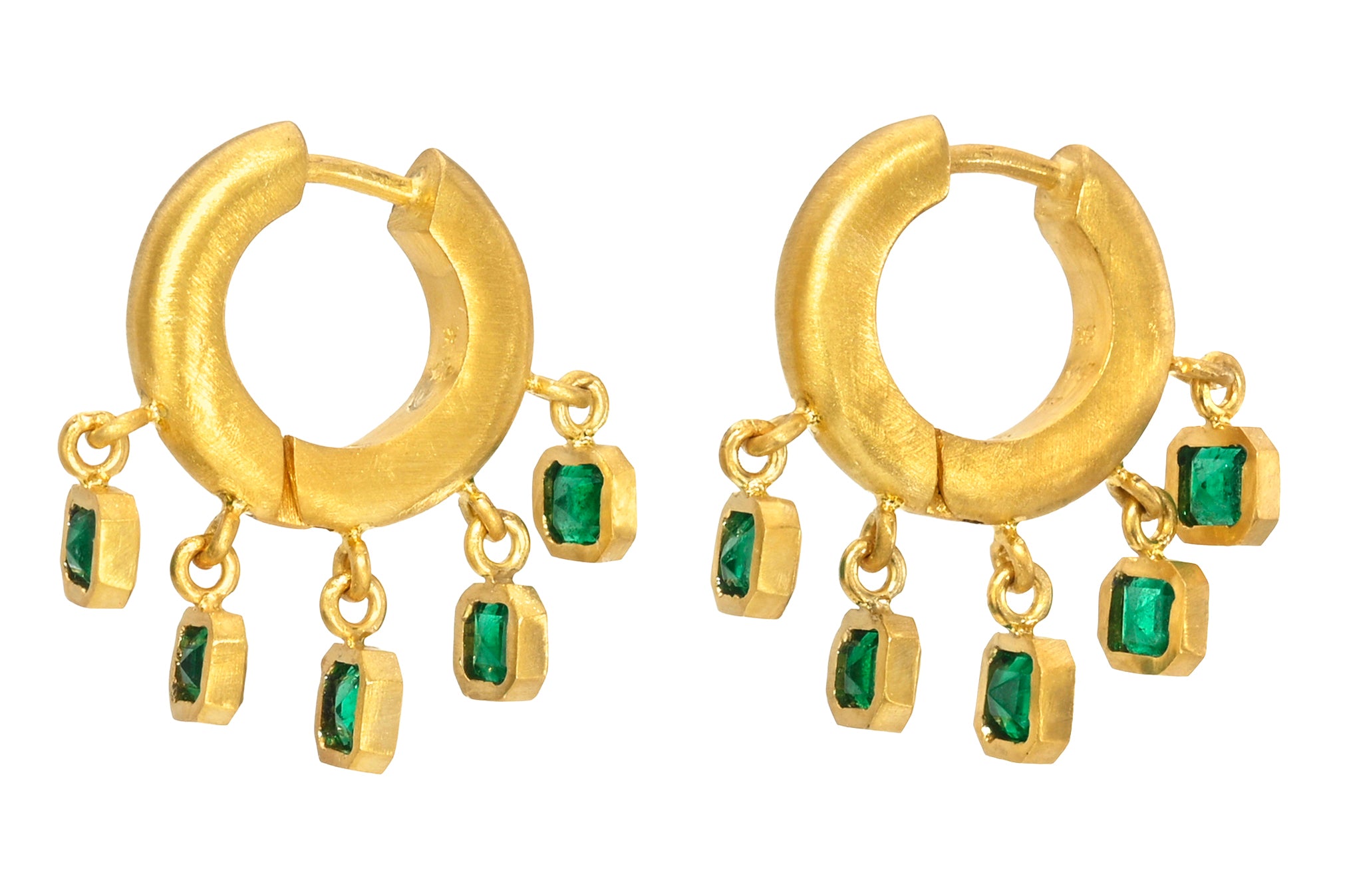 8MM EMERALD VEIL SIGNATURE HOOPS