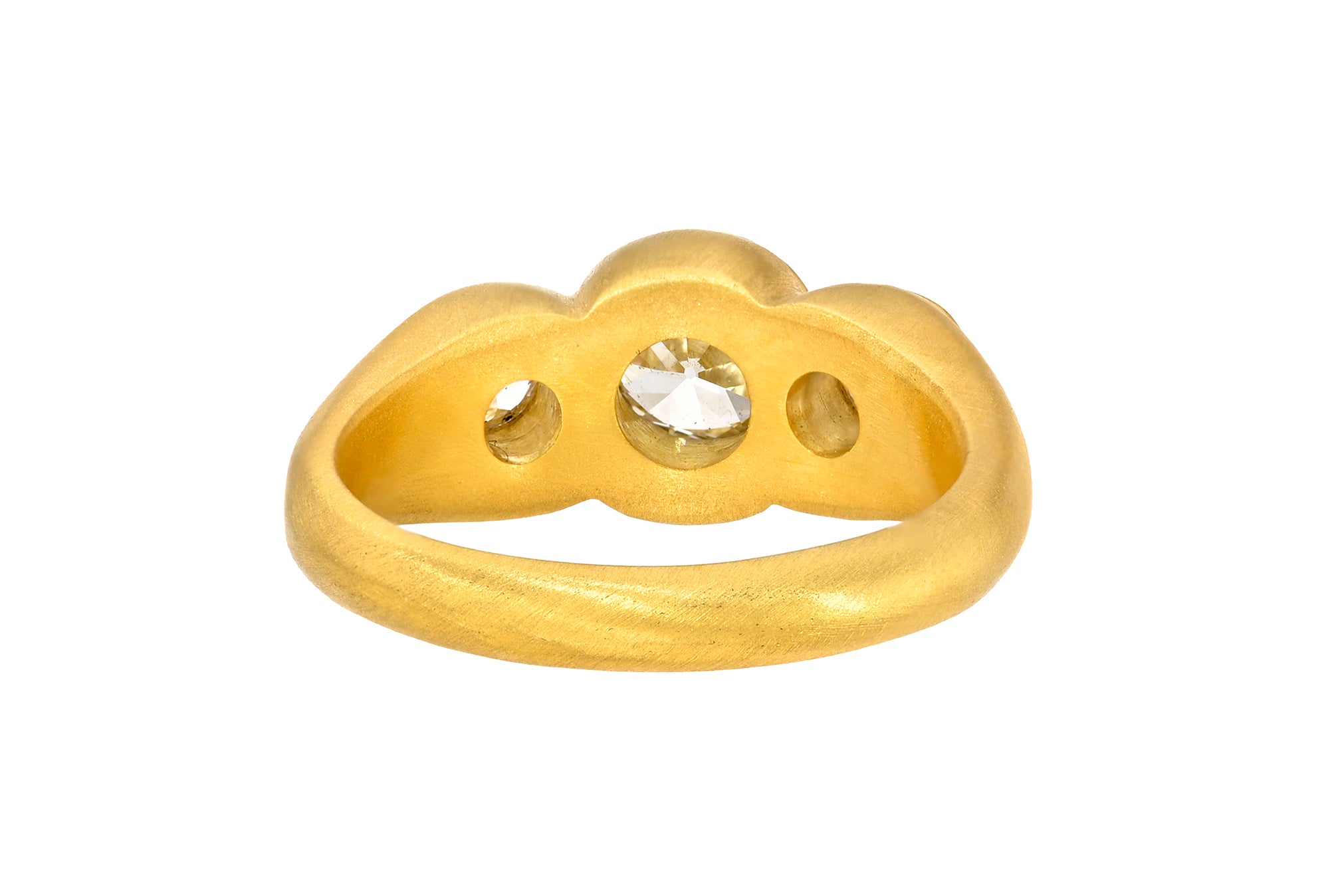 TRIPLE OLD EUROPEAN CUT DIAMOND RING