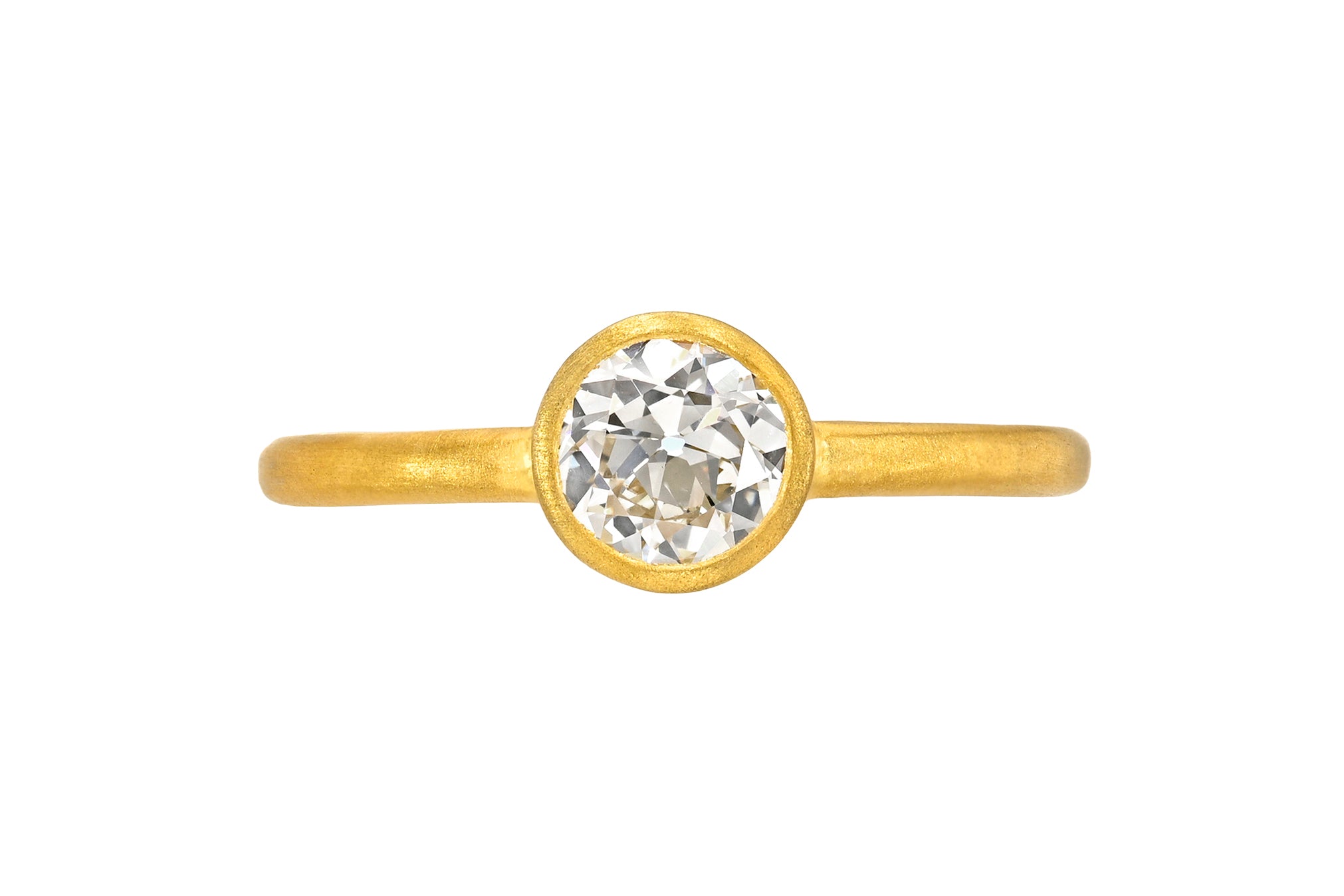 ONE OF A KIND OLD EUROPEAN CUT DIAMOND GEM FAIRY BAND