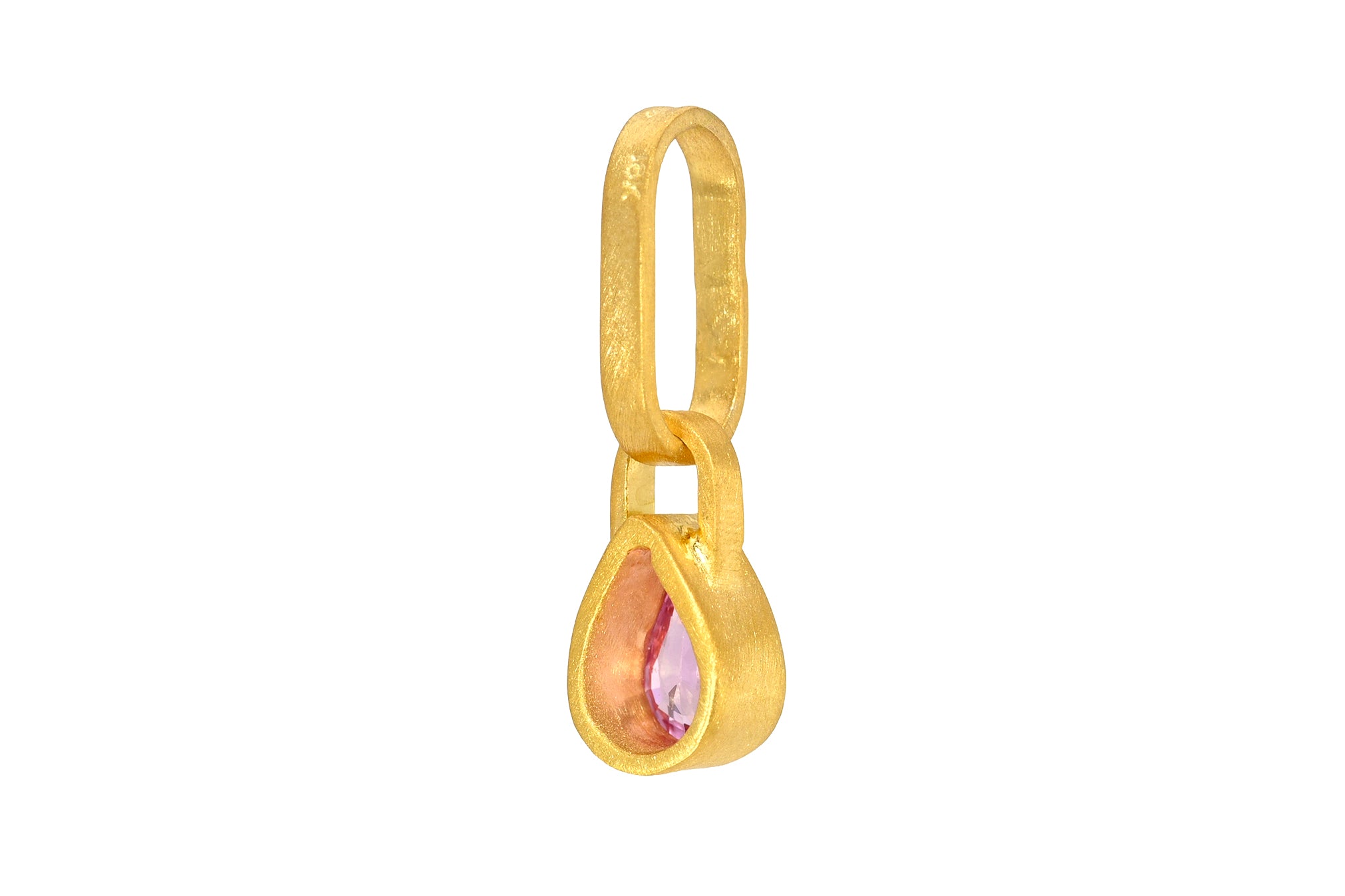 PEAR PADPARADSCHA SAPPHIRE PENDANT