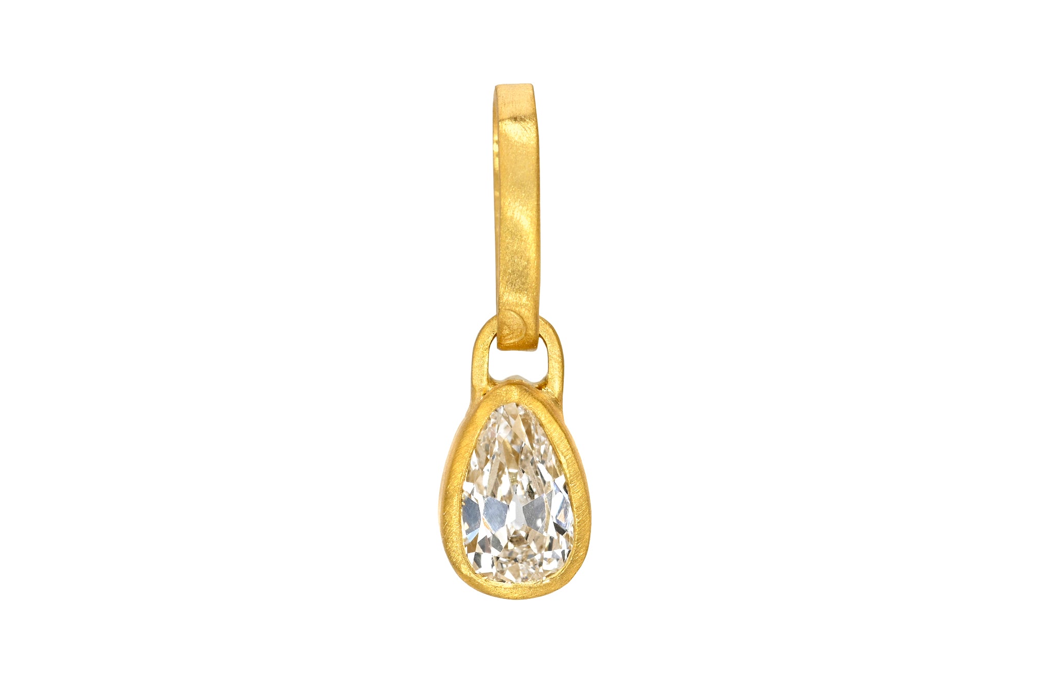 ANTIQUE PEAR DIAMOND PENDANT