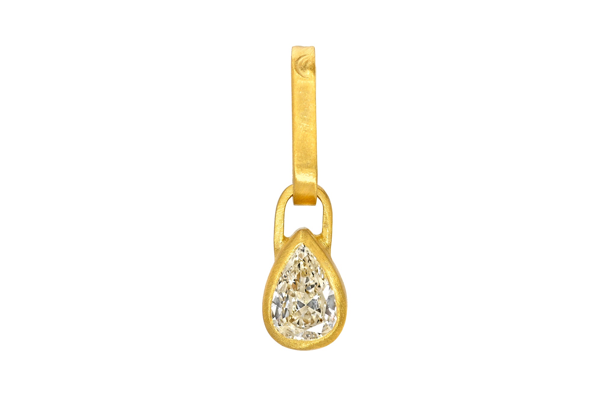 ANTIQUE PEAR DIAMOND PENDANT