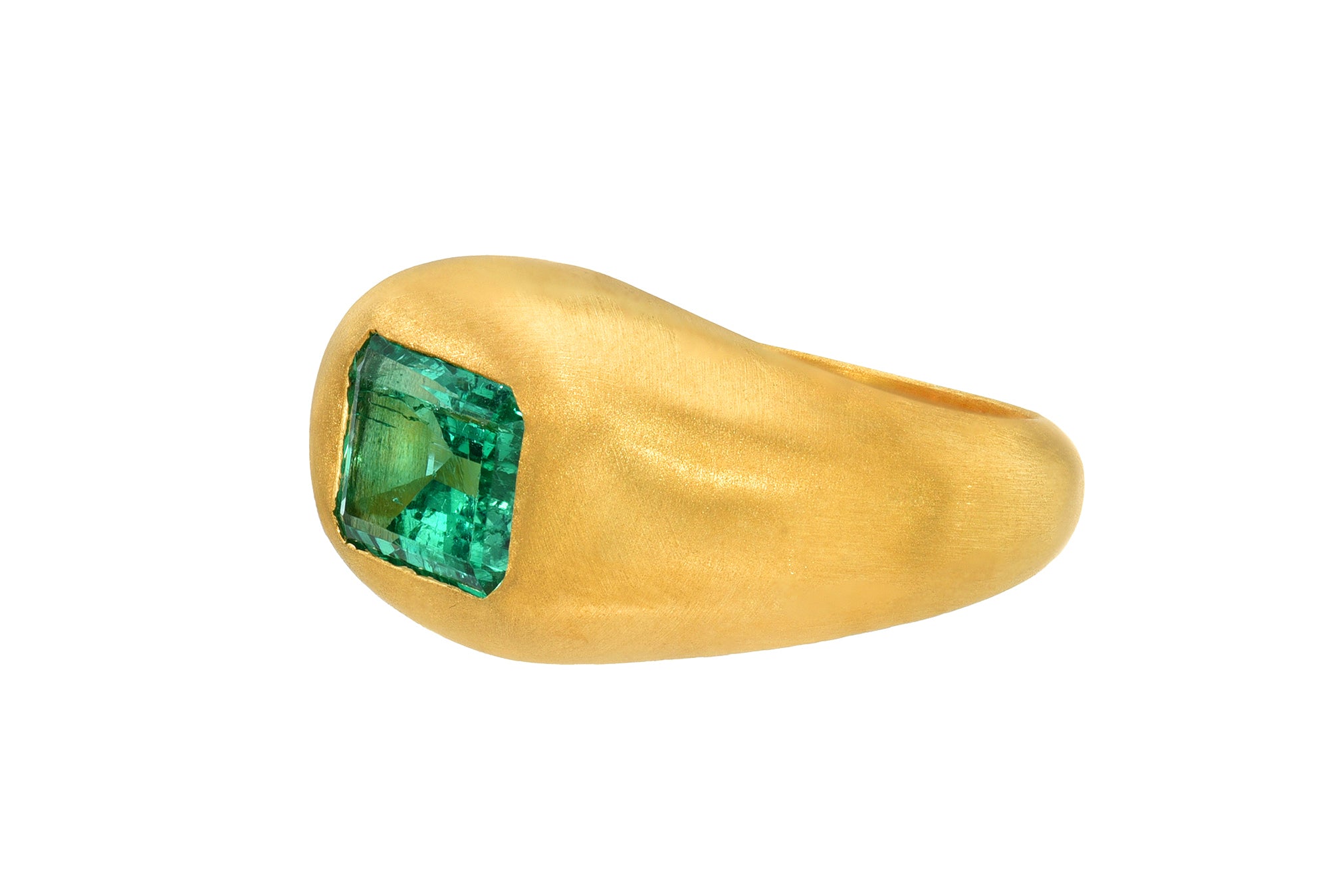 Darius Jewels darya khonsary Arielle Chiara one of a kind mint emerald gem signet ring