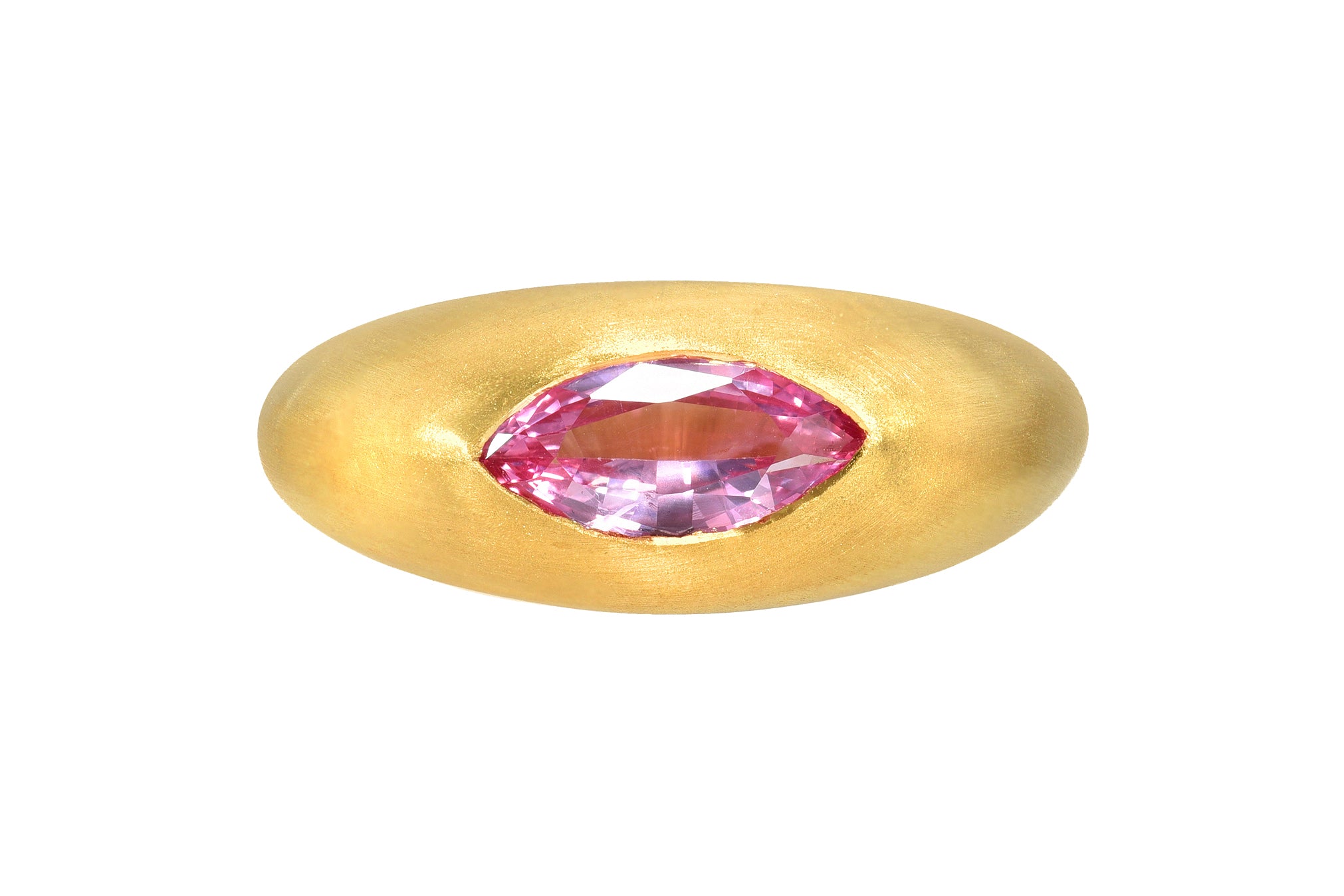 Darius Jewels marquise pink sapphire gem signet ring