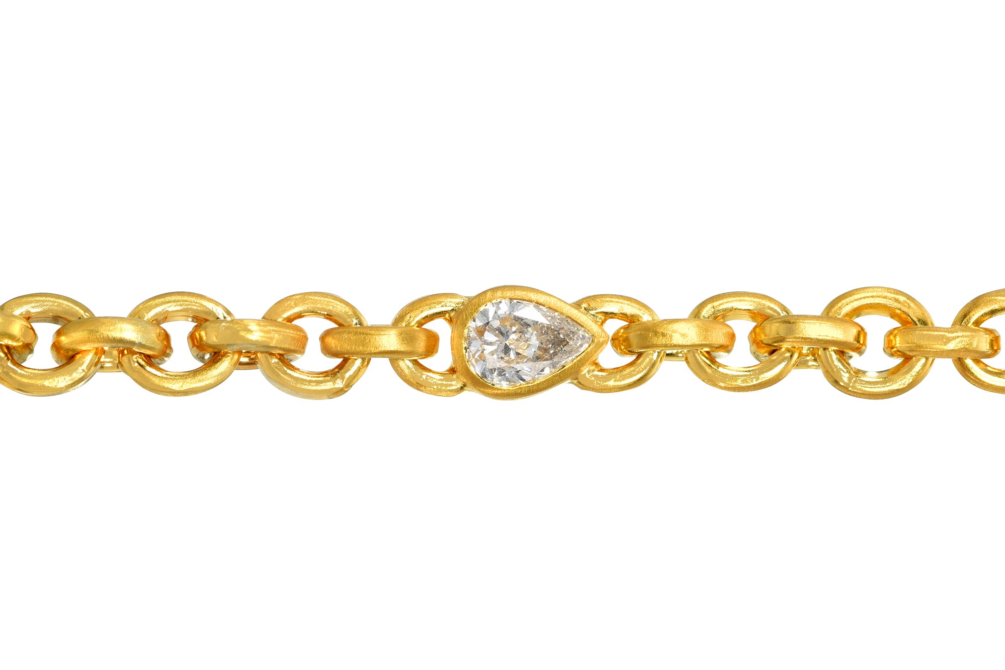 Darius Jewels one of a kind pear diamond oversized signature chain 