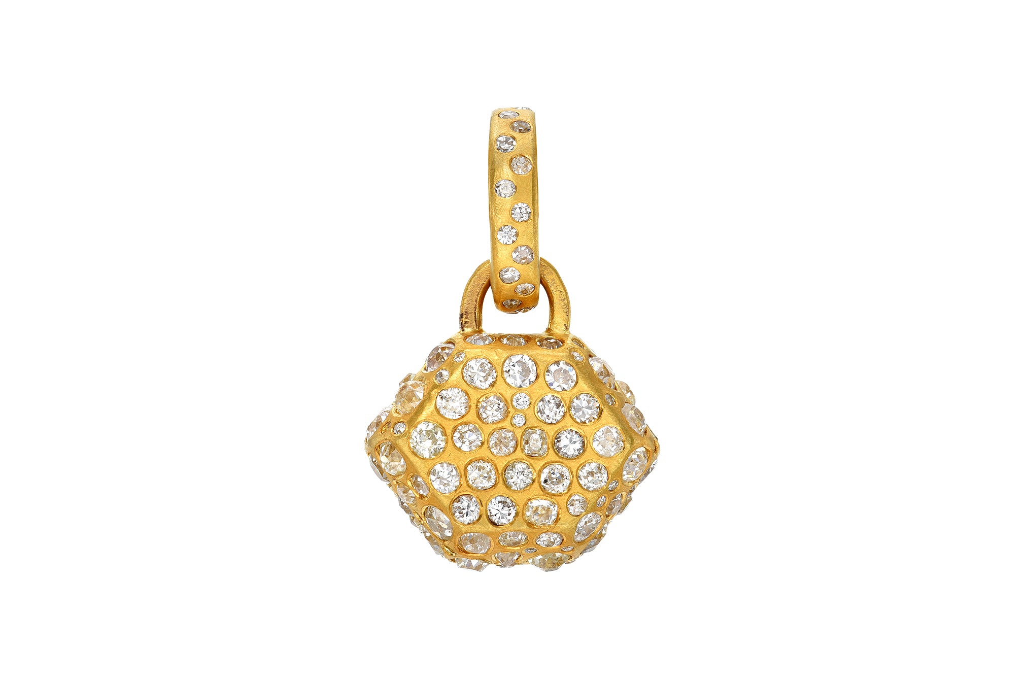 Darius Jewels one of a kind the moonstones emerald and diamond heirloom pendant