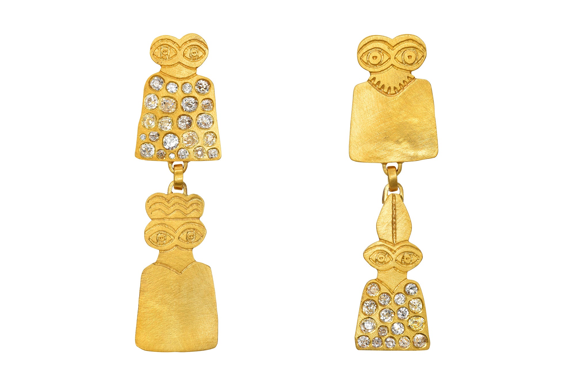 Darius Jewels eye idol earrings Daryā Khonsary Arielle chiara