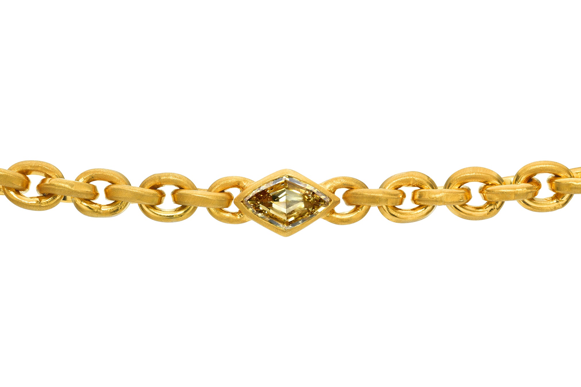 Darius Jewels one of a kind oversized honey lozenge diamond signature chain
