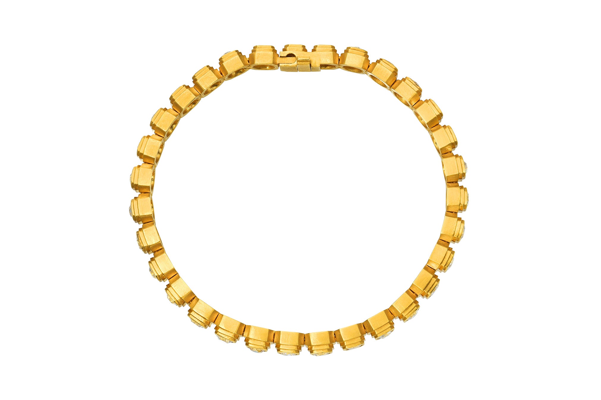Darius Jewels ziggurat eternity tennis bracelet Darya Khonsary Bergdorfs goodman Fairmined 20k yellow gold ancient 