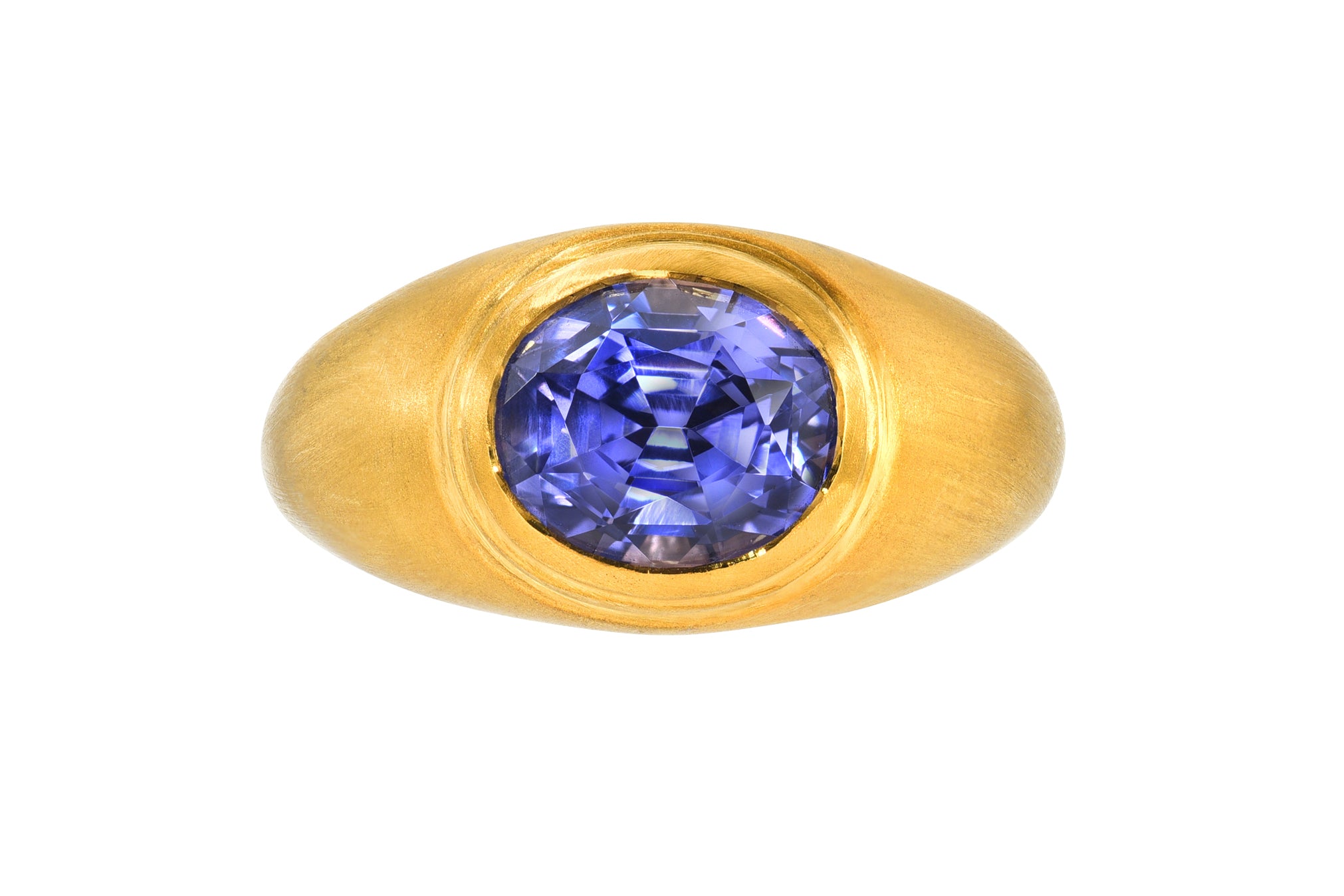 darius jewels darya khonsary purple sapphire reclaimed old vintage purple sapphire ziggurat ring