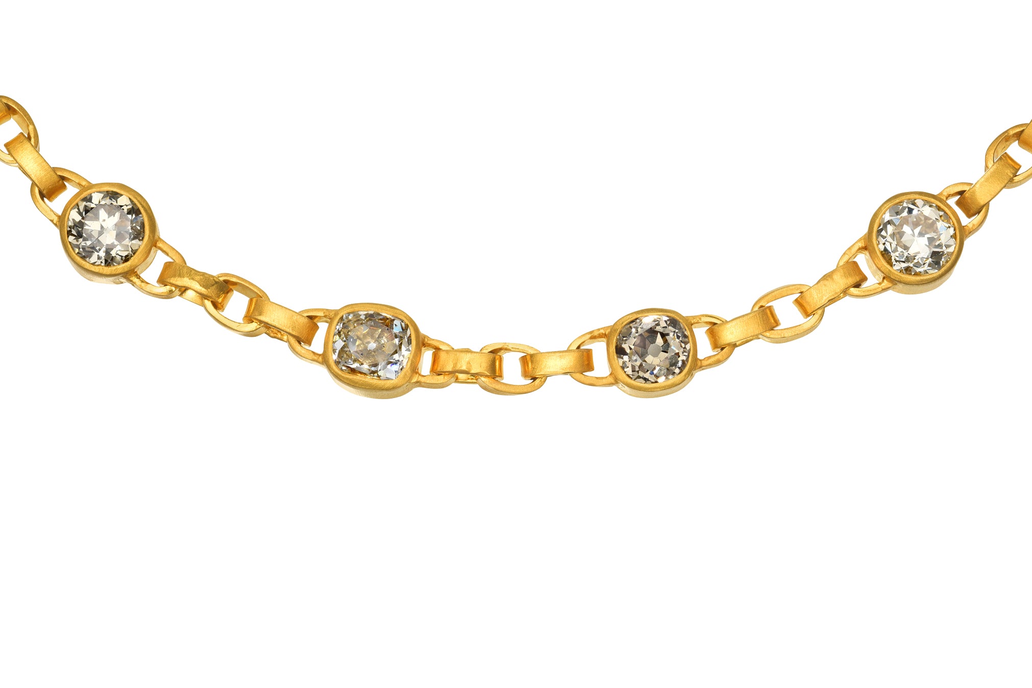 darius jewels one of a kind champagne & brown diamond signature chain