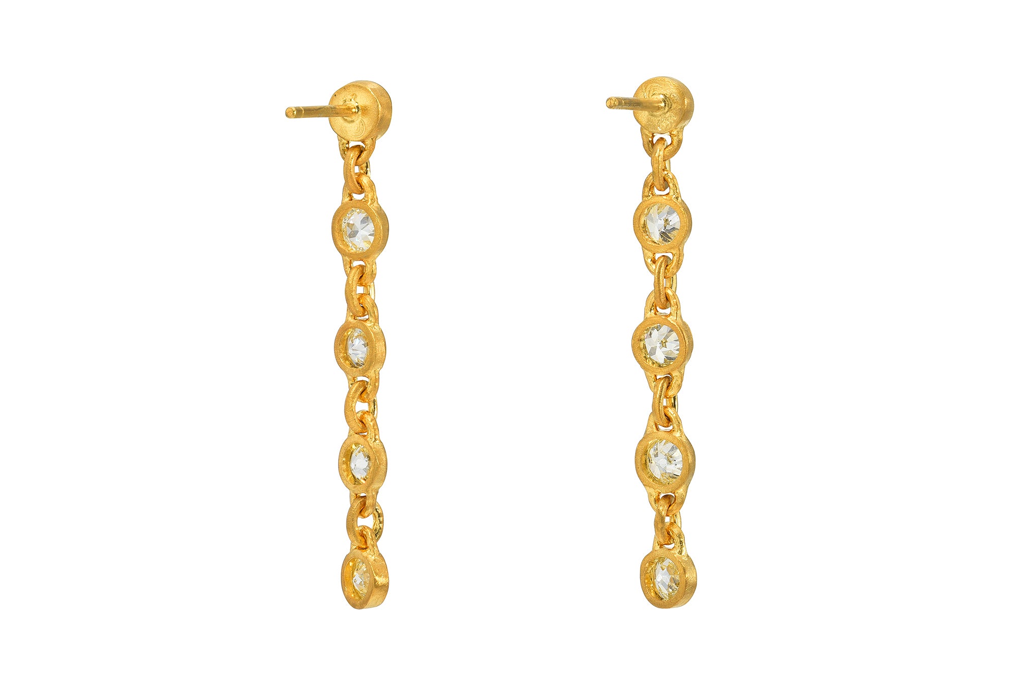 Darius Jewels Darya Khonsary diamond fairy chain earrings