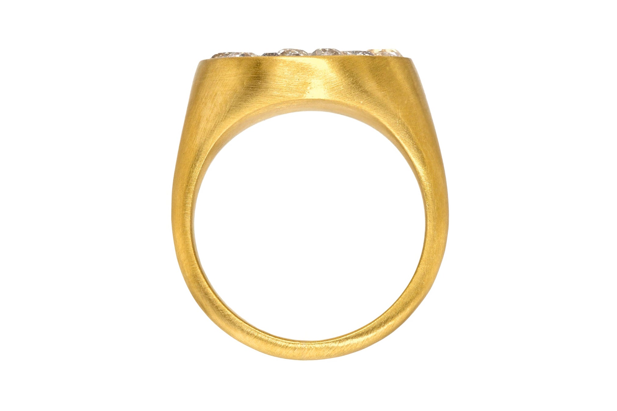 OVERSIZED DIAMOND SIGNET RING