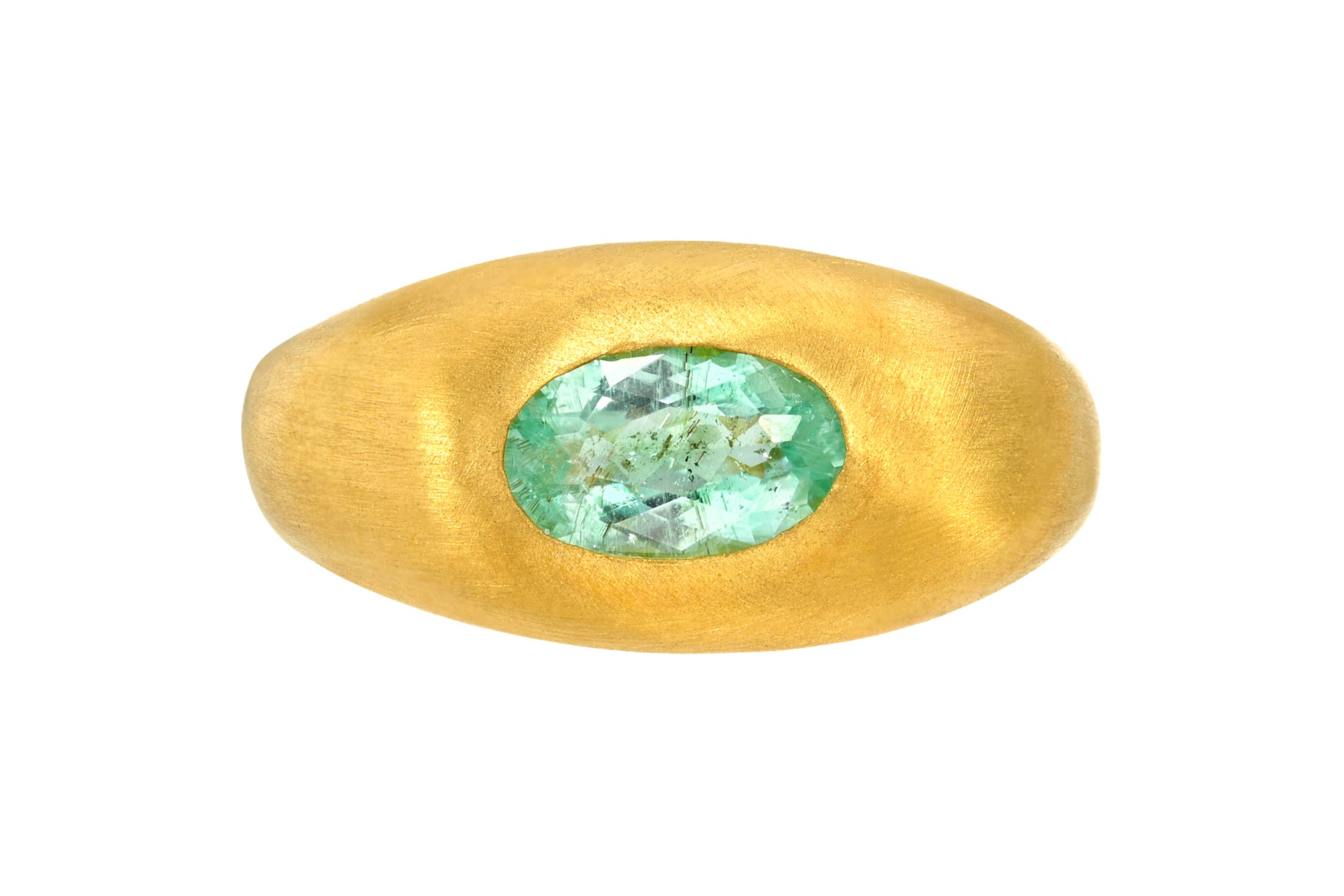 ONE OF A KIND PARAIBA TOURMALINE GEM SIGNET RING