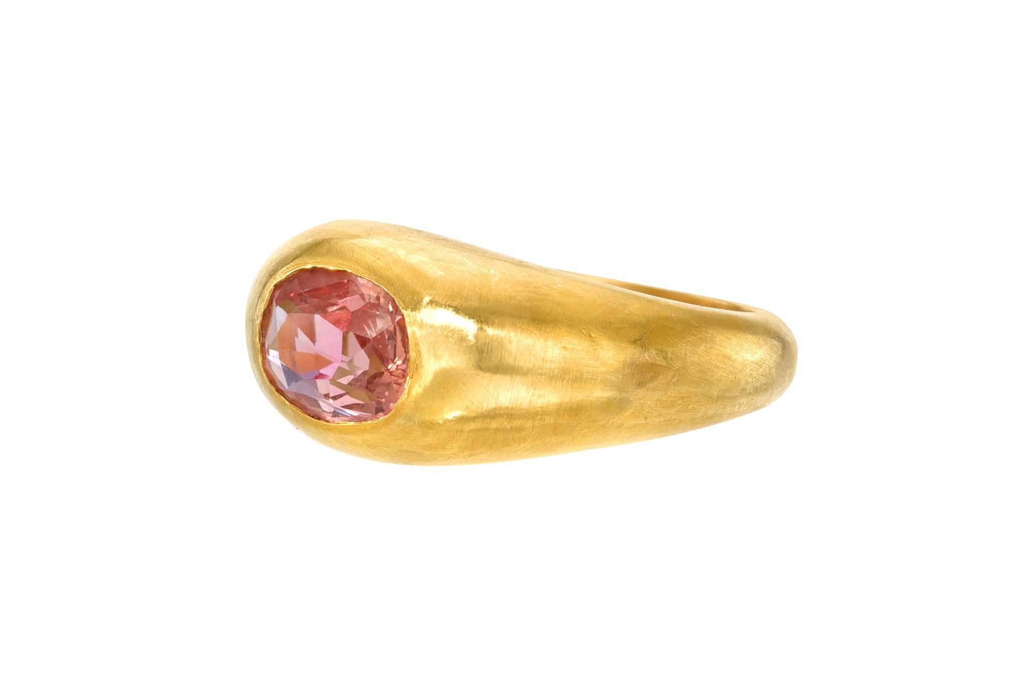 Darius Jewels Arielle Chiara Khonsary one of a kind padparadscha gem signet ring sapphire