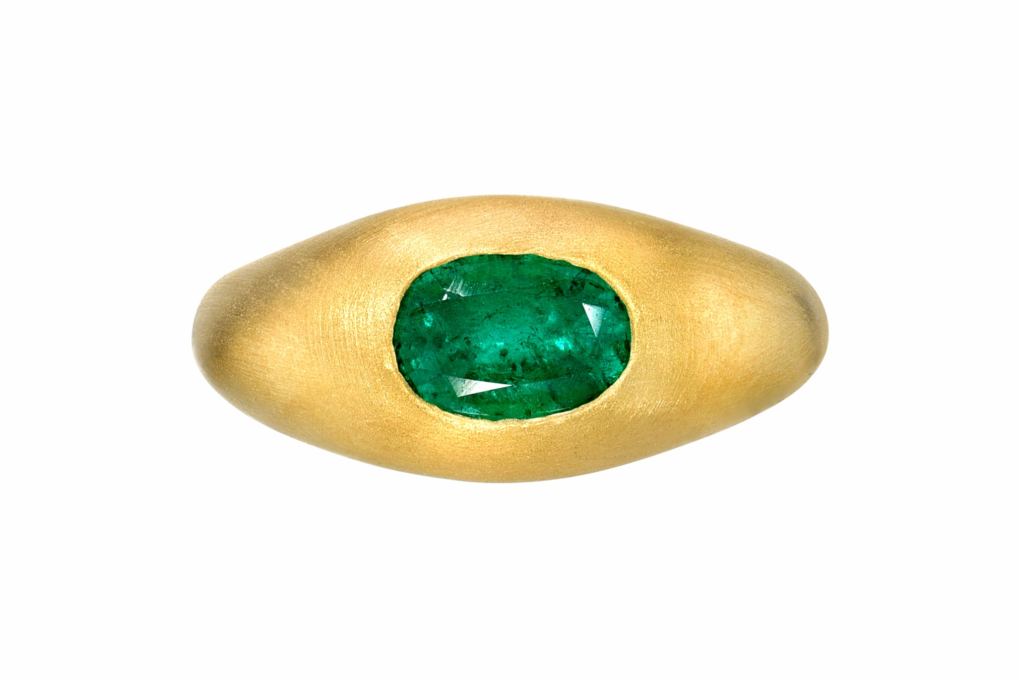 Darius Jewels Darius Khonsary Muzo Emerald gem signet ring