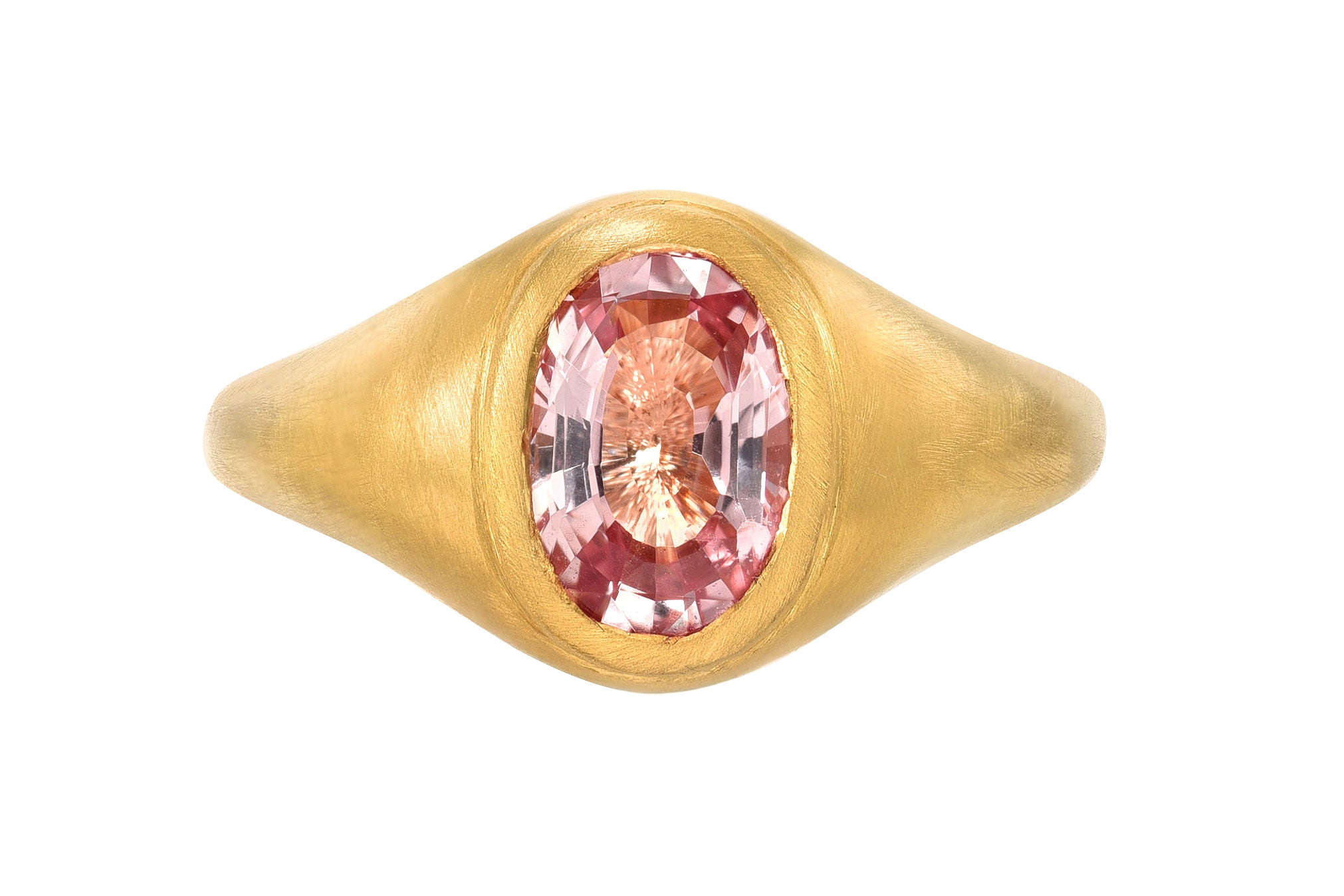 darius jewels one of a kind single padparadscha sapphire ring