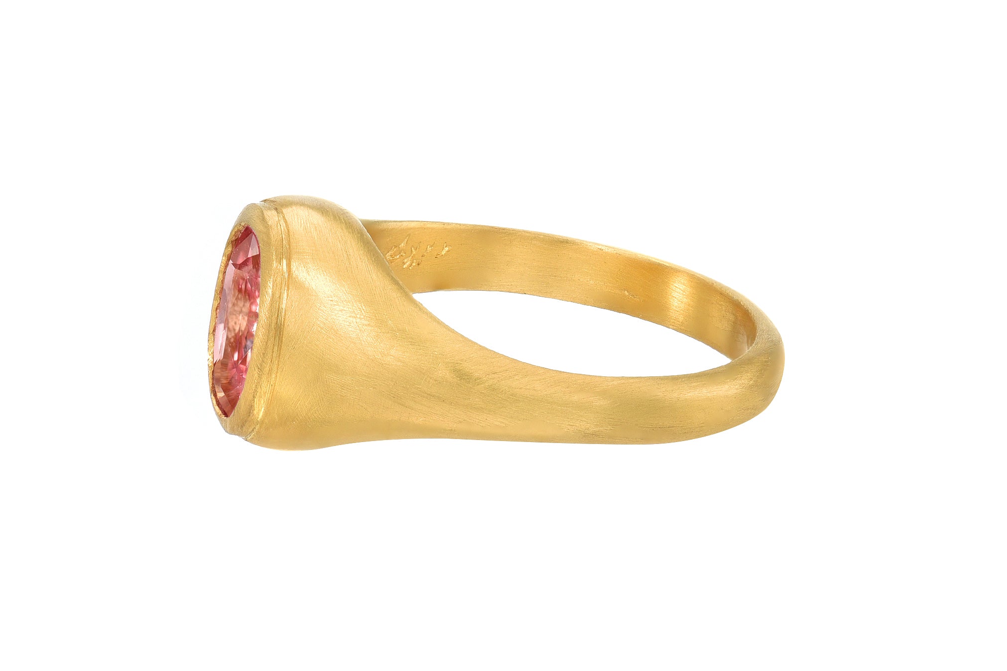 darius jewels one of a kind single padparadscha sapphire ring