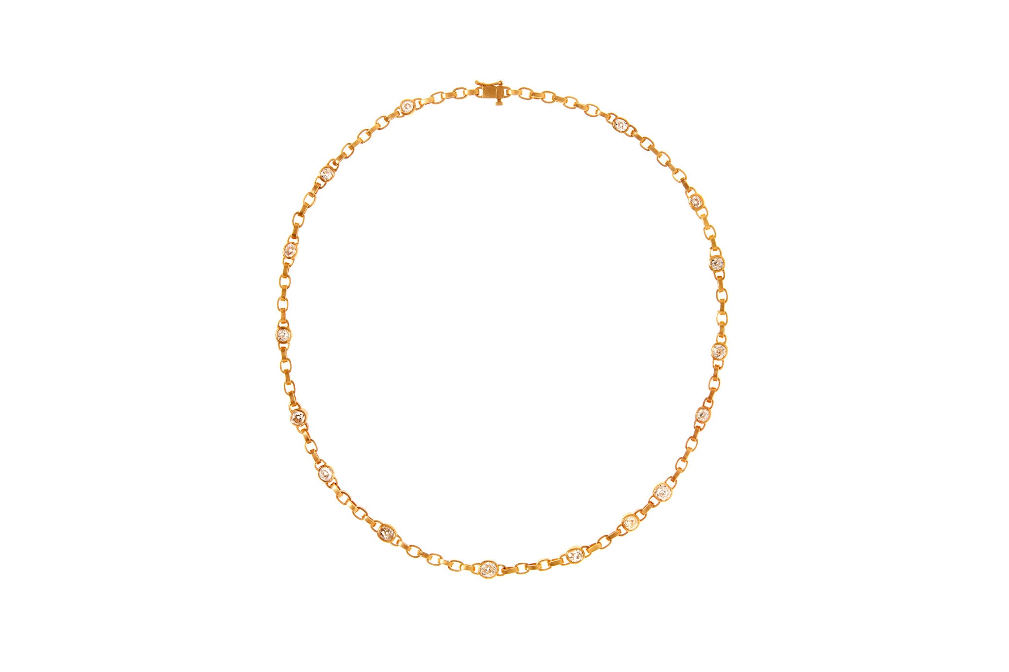 darius jewels diamond signature chain 18k yellow gold hand crafted chain link darius khonsary